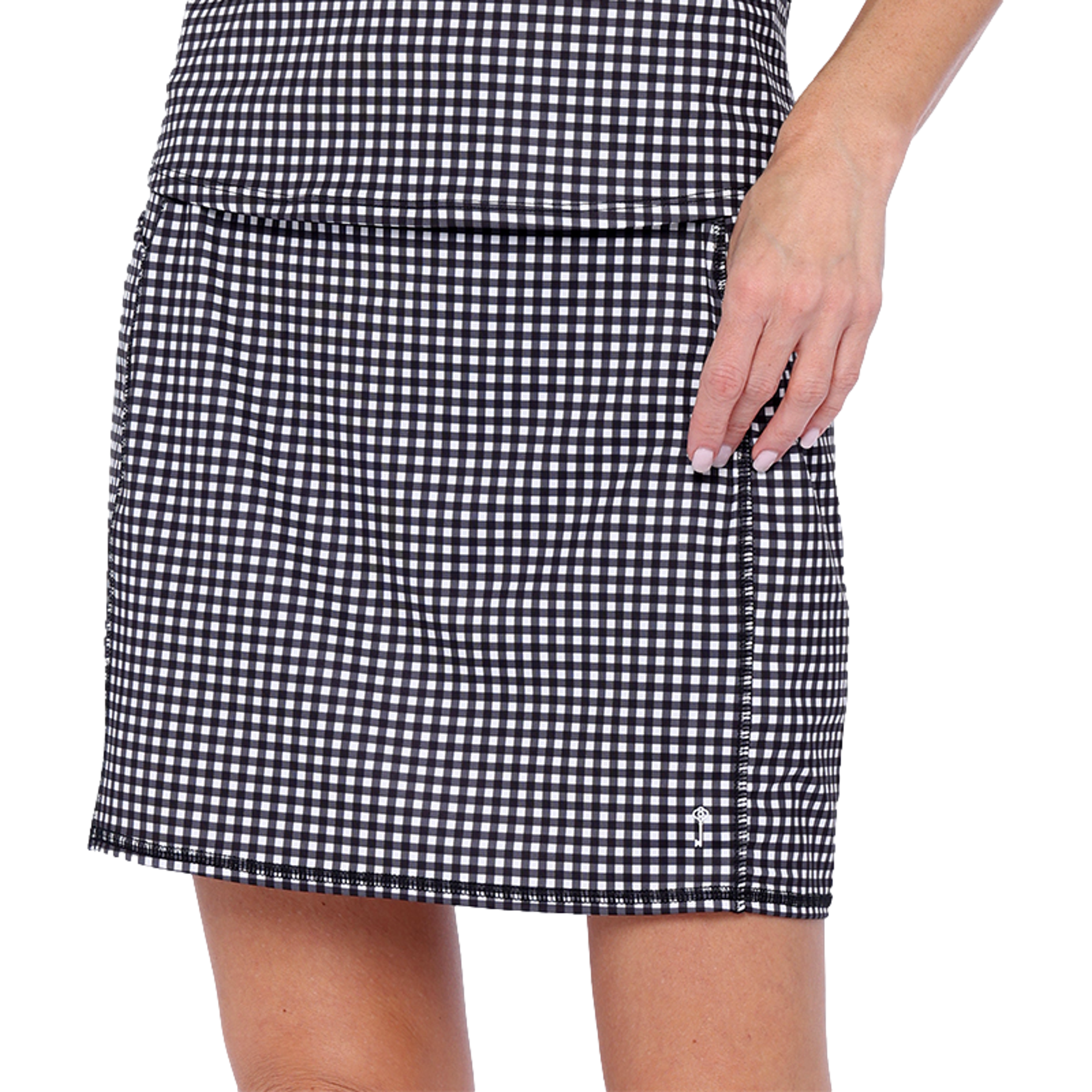 Gingham Panel 16.5" Skort