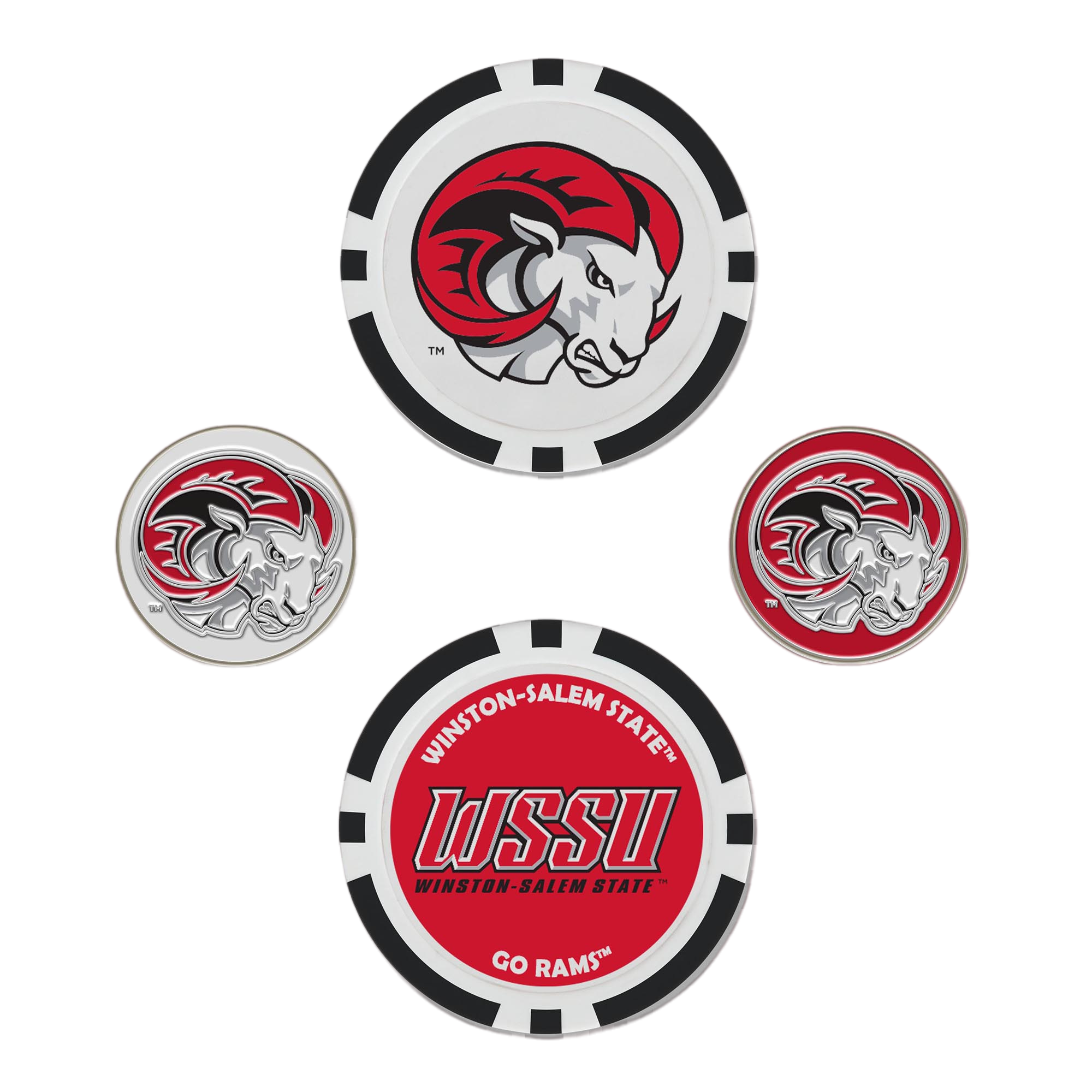 Winston-Salem State Rams Ball Marker Set