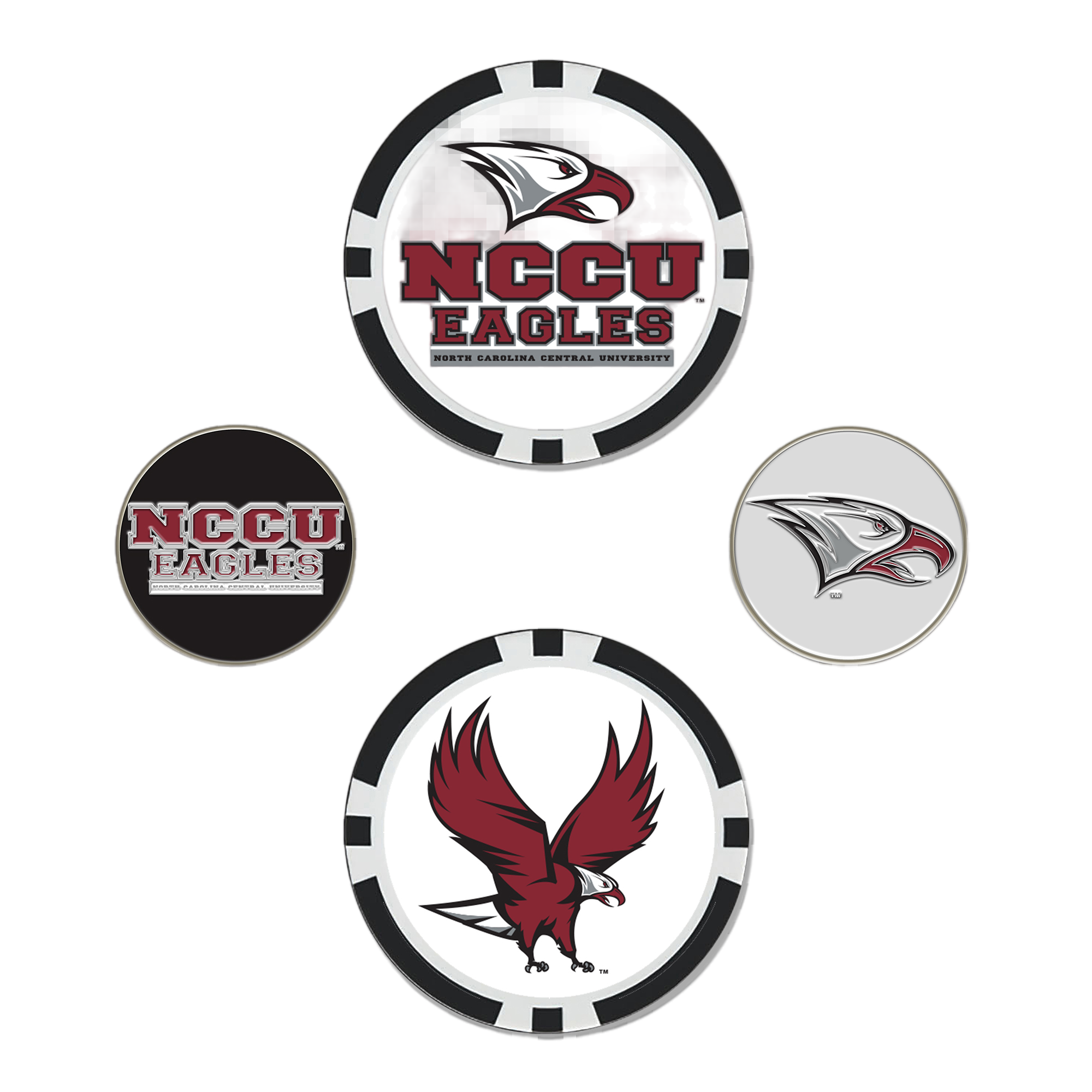 North Carolina Central Eagles Ball Marker Set