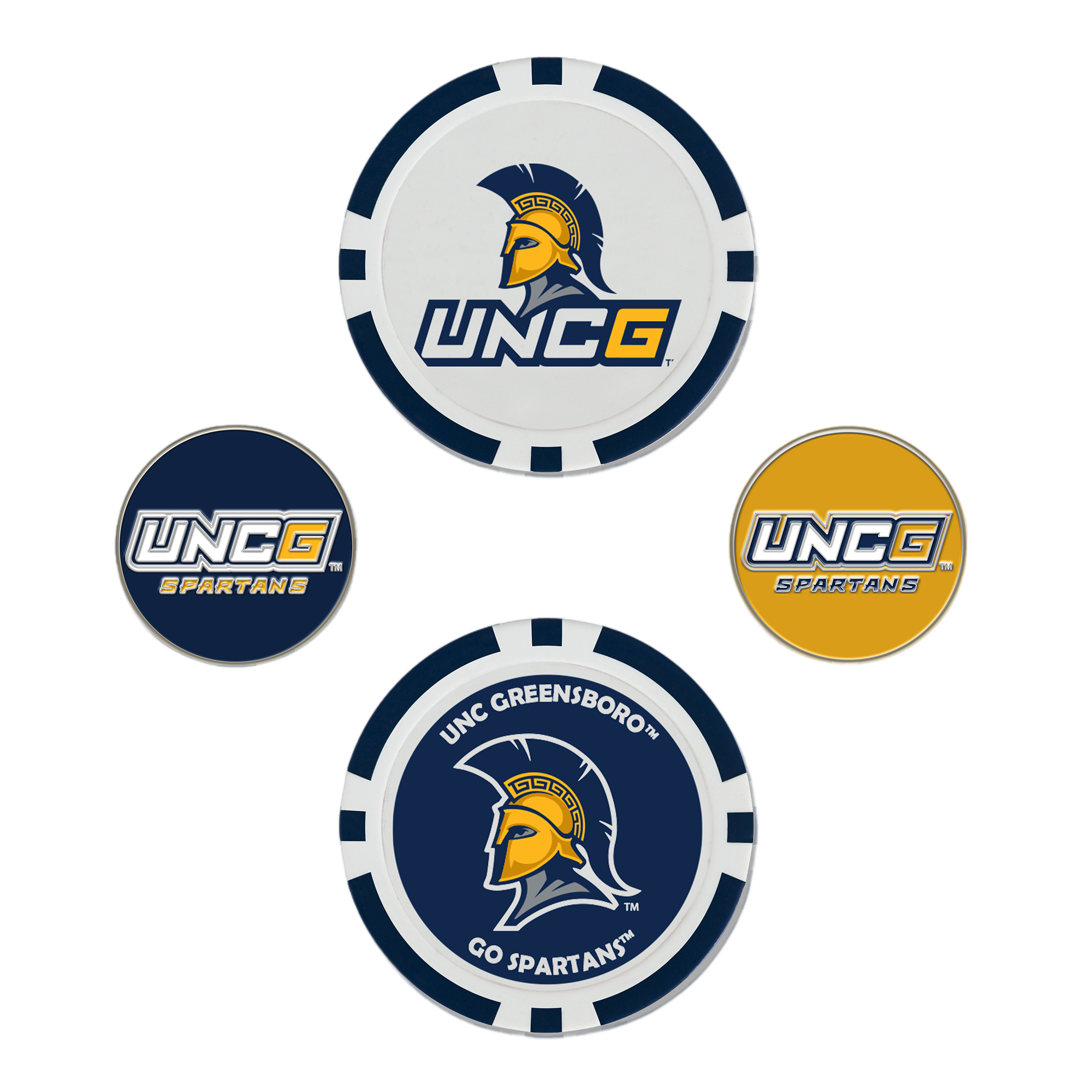 North Carolina Greensboro Spartans Ball Marker Set