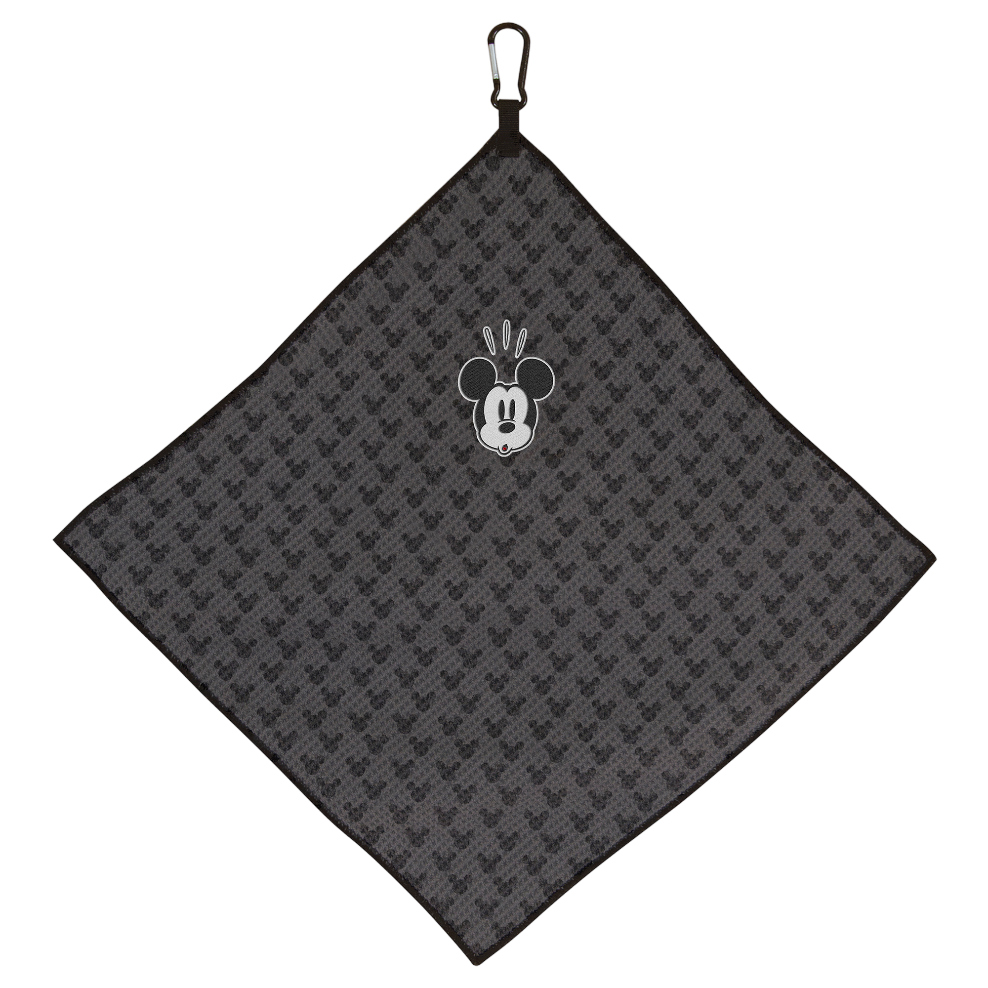 Surprised Mickey Mouse/Disney 15" x 15" Grey Microfiber Towel