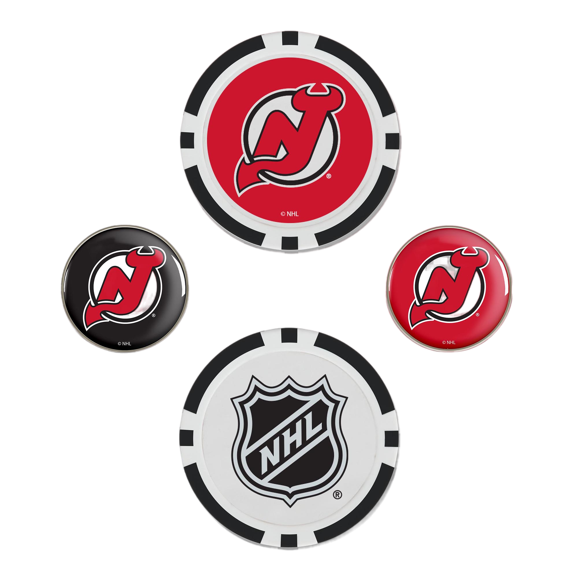 New Jersey Devils Ball Marker Set