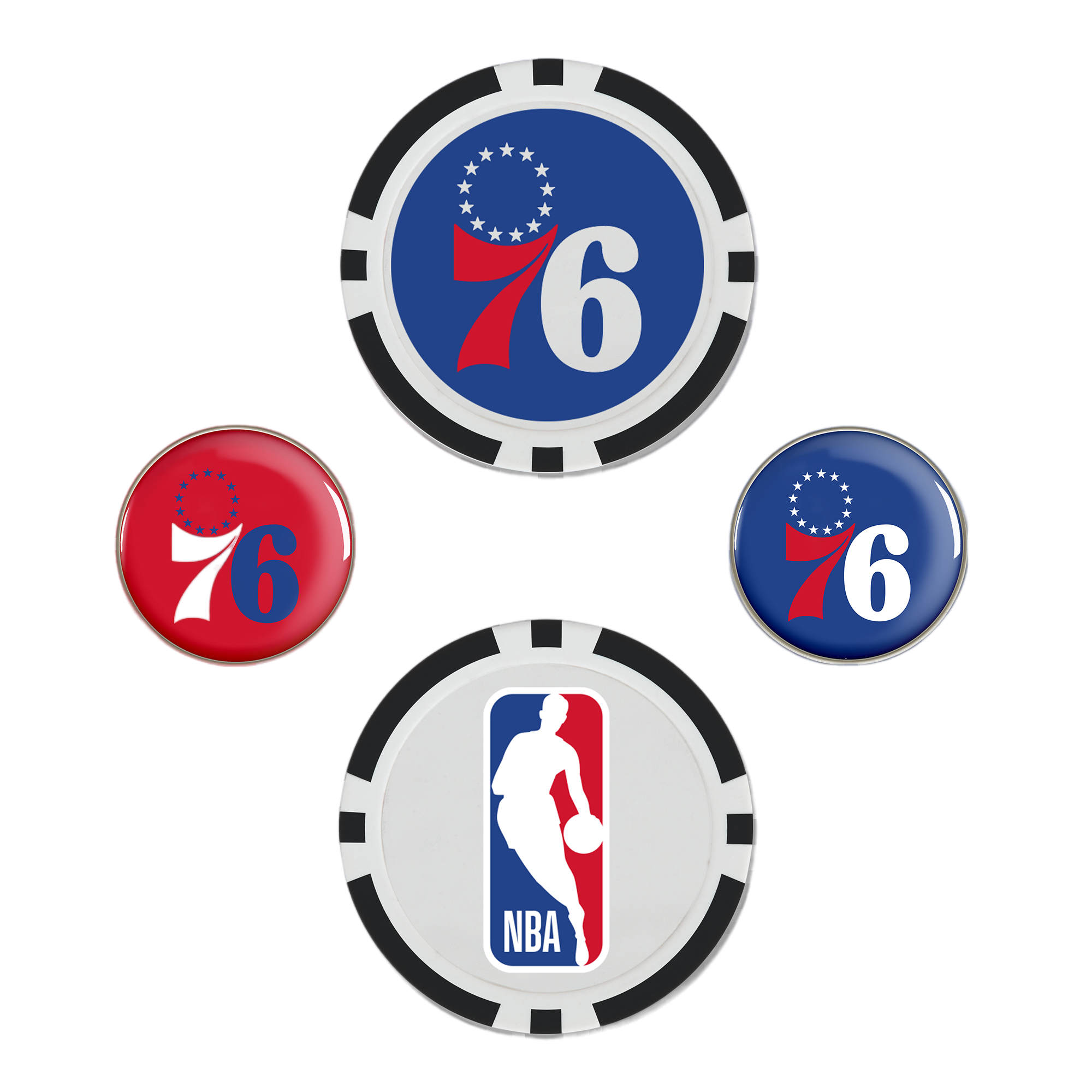 Philadelphia 76ers Ball Marker Set