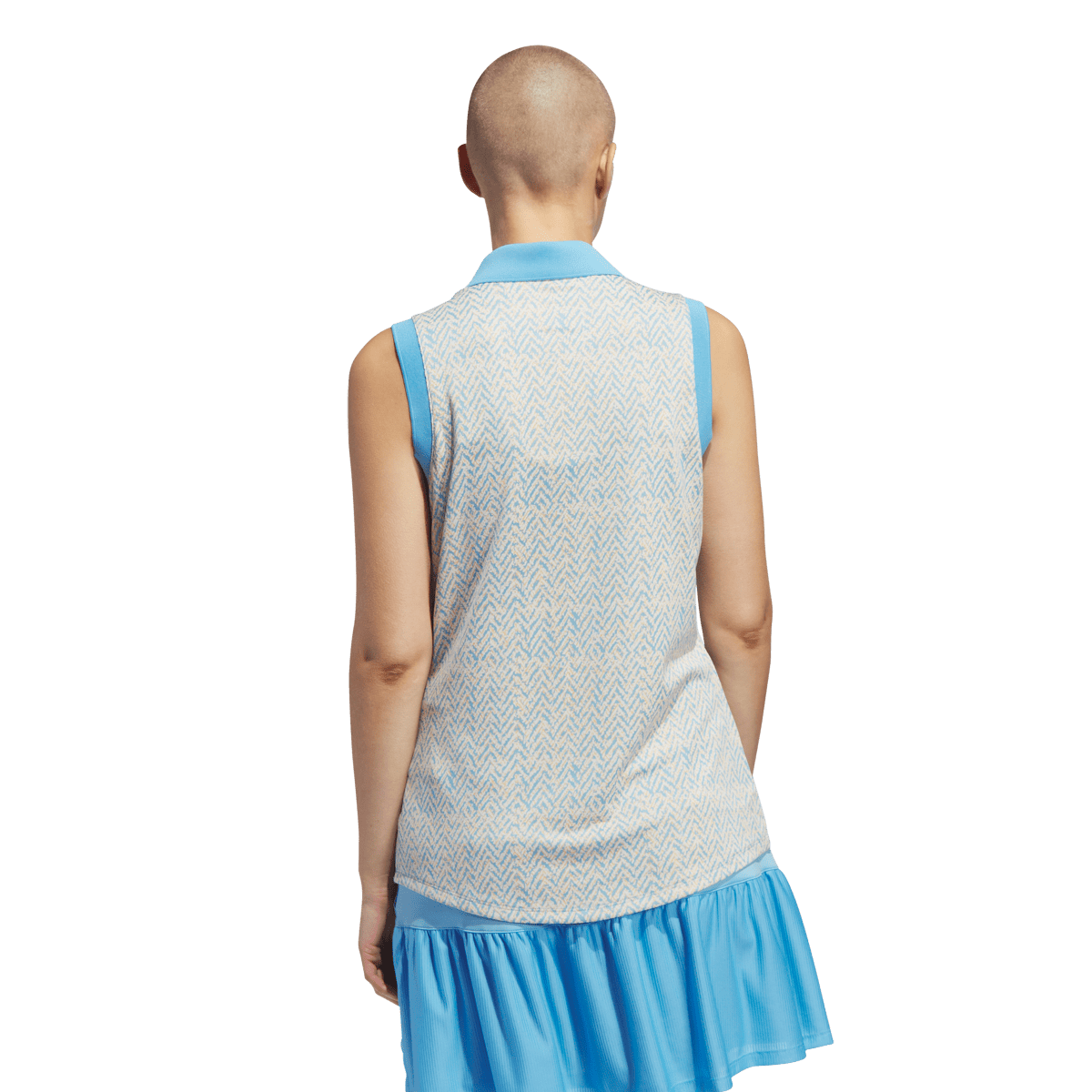 Ultimate365 Jacquard Sleeveless Polo Shirt