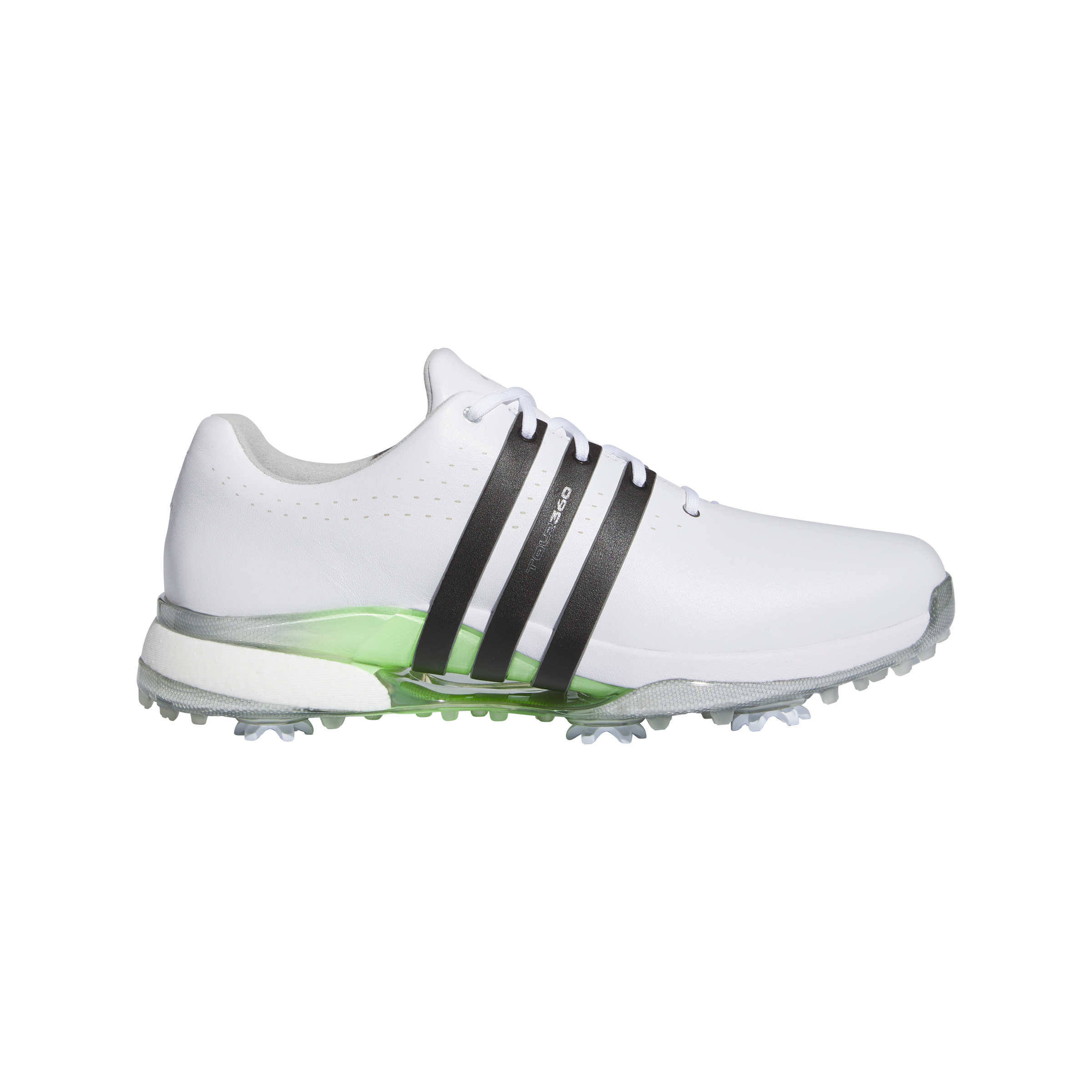 TOUR360 '24 Boost Men's Golf Shoe, White/Green, 9 M - adidas Spiked