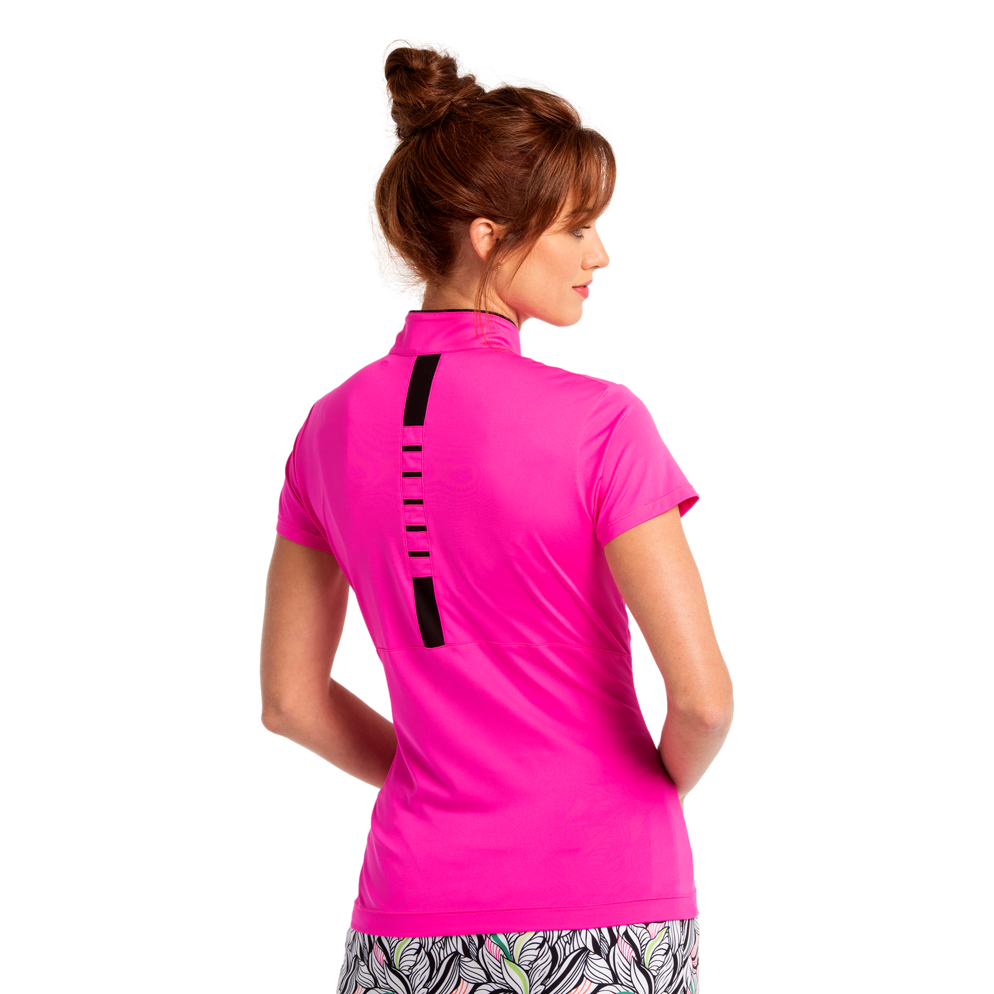 Quarter Zip Women's Short Sleeve Golf Shirt