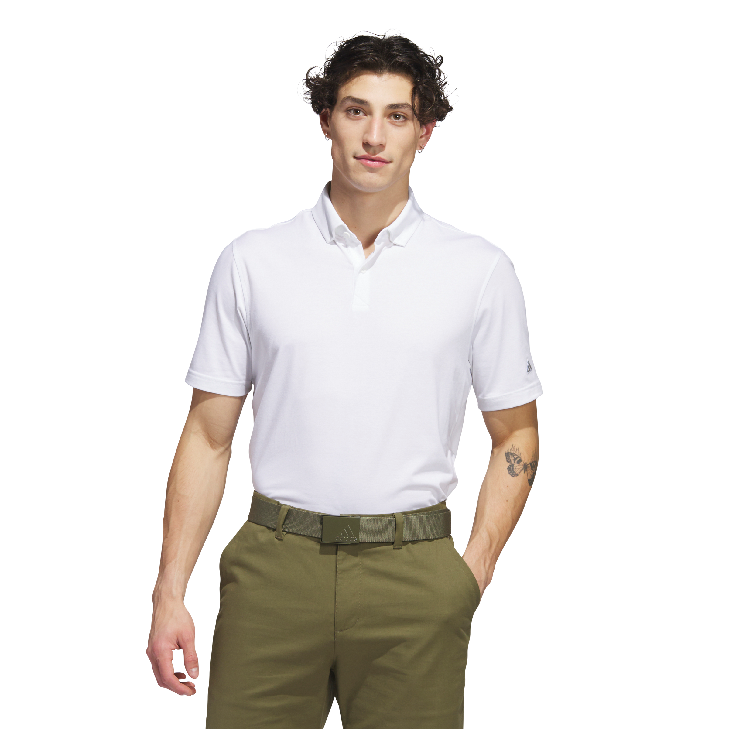 adidas Go-To Short Sleeve Polo Shirt, White