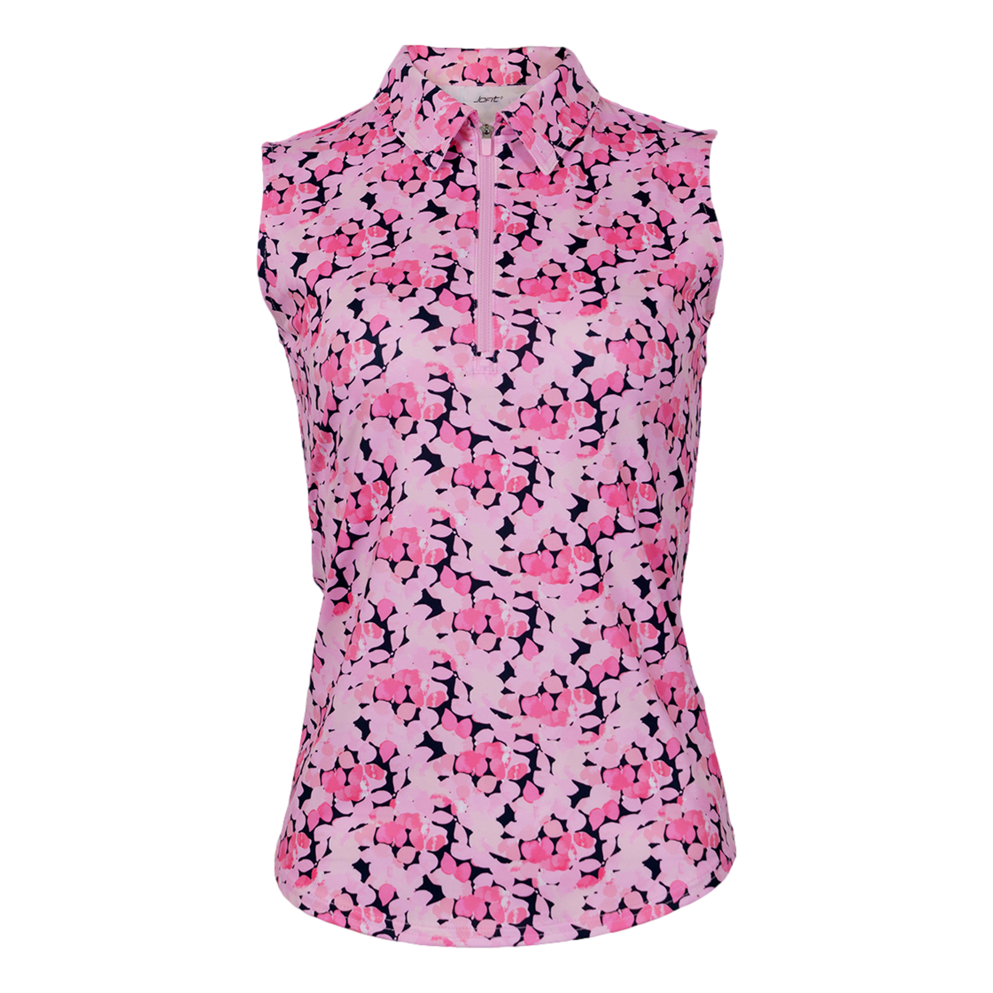 Floral Women's Sleeveless Golf Polo Shirt