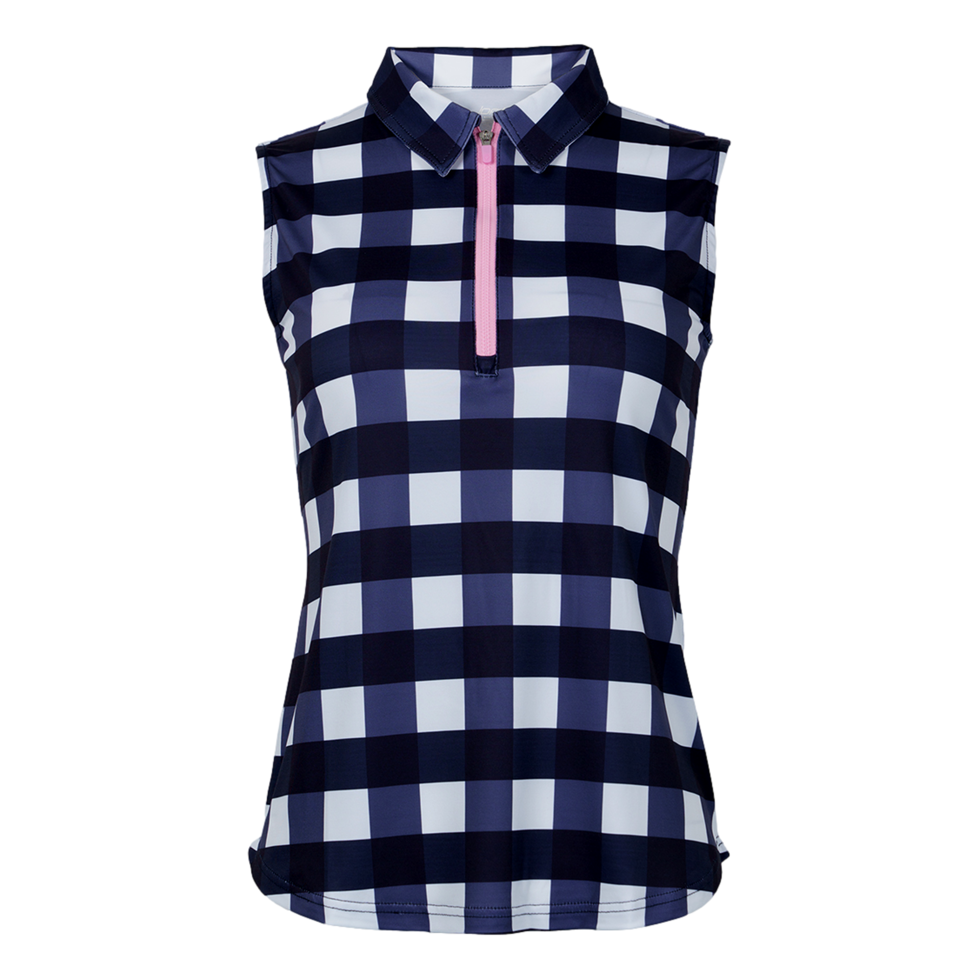 CheckeRacerbackoard Women's Sleeveless Golf Polo Shirt