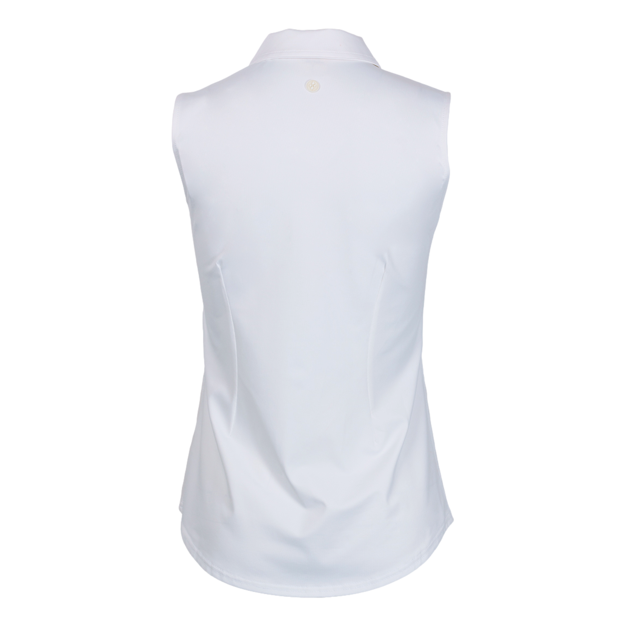 Solid Women's Sleeveless Golf Polo Shirt