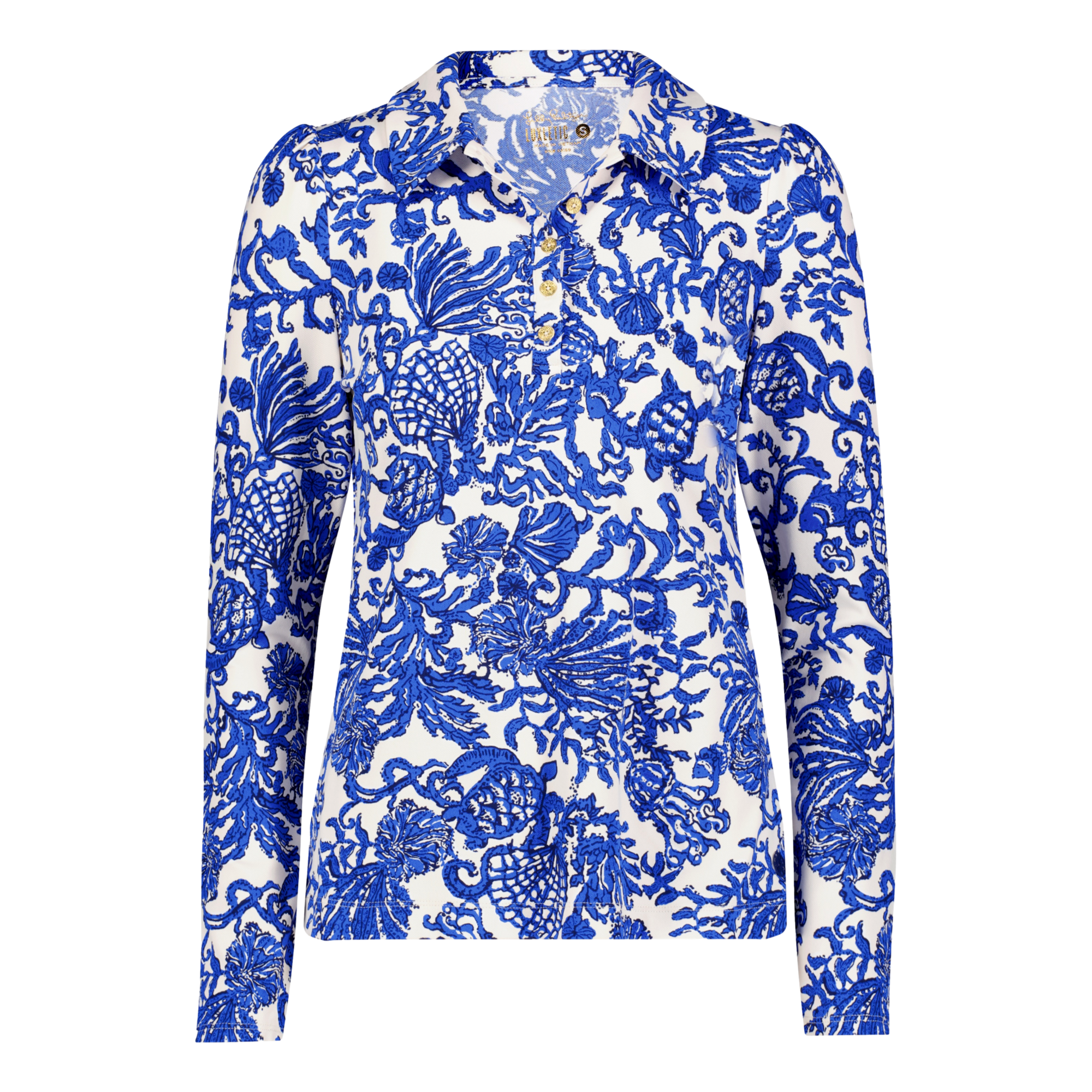 Frida Coconut Long Sleeve Polo