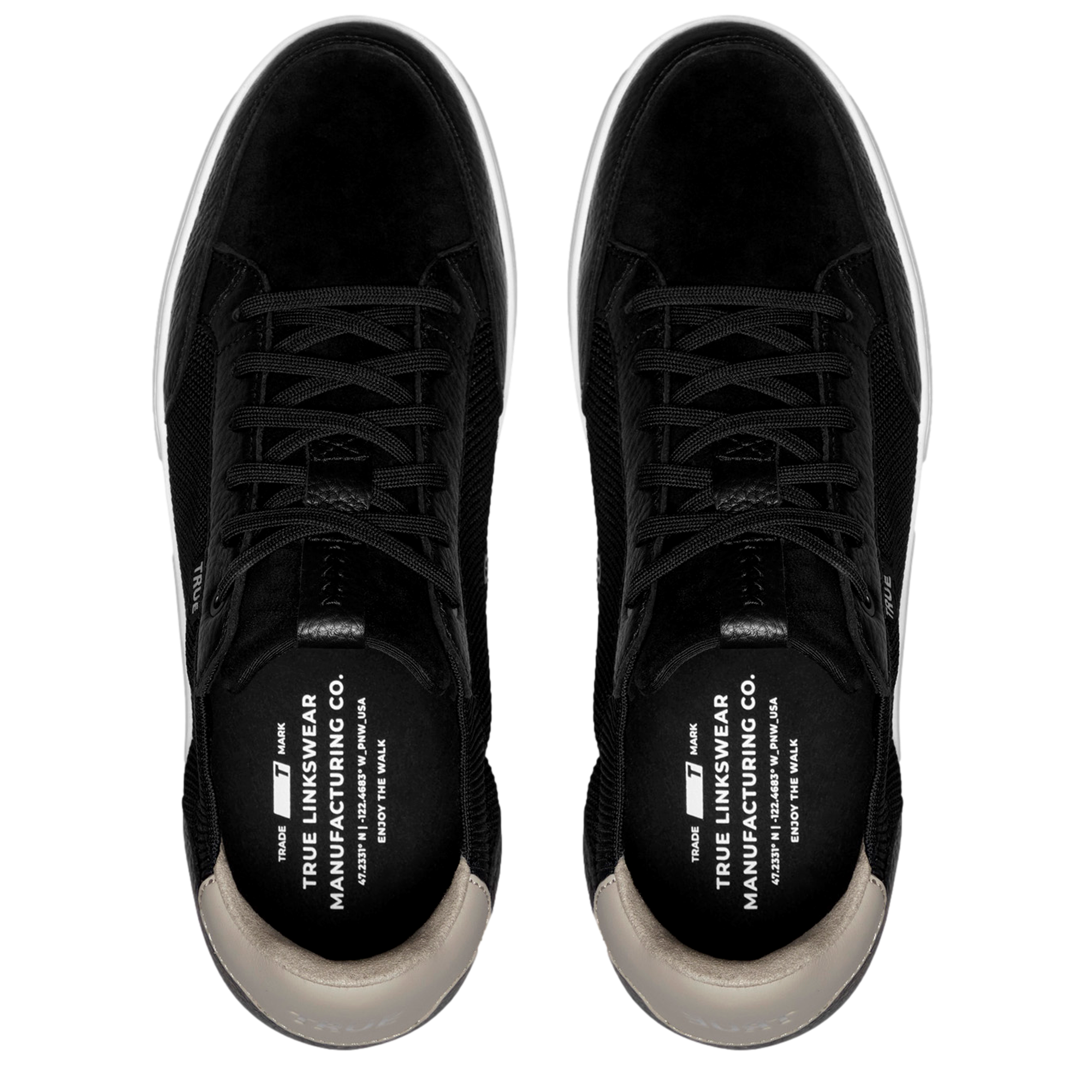 TRUE FS-02 MIXED MEDIA Men's Spikeless Golf Shoes