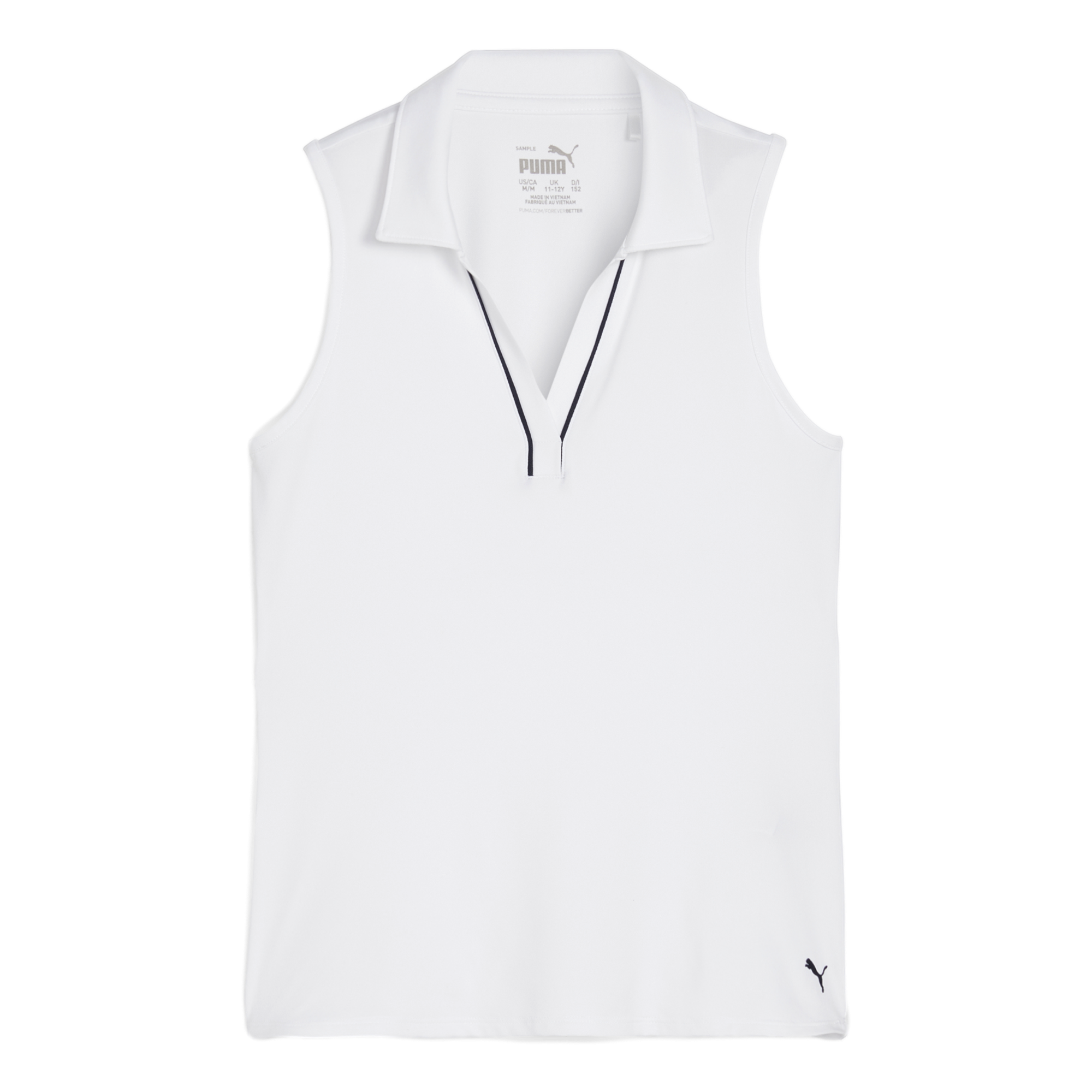 CLOUDSPUN Piped Girls Sleeveless Polo