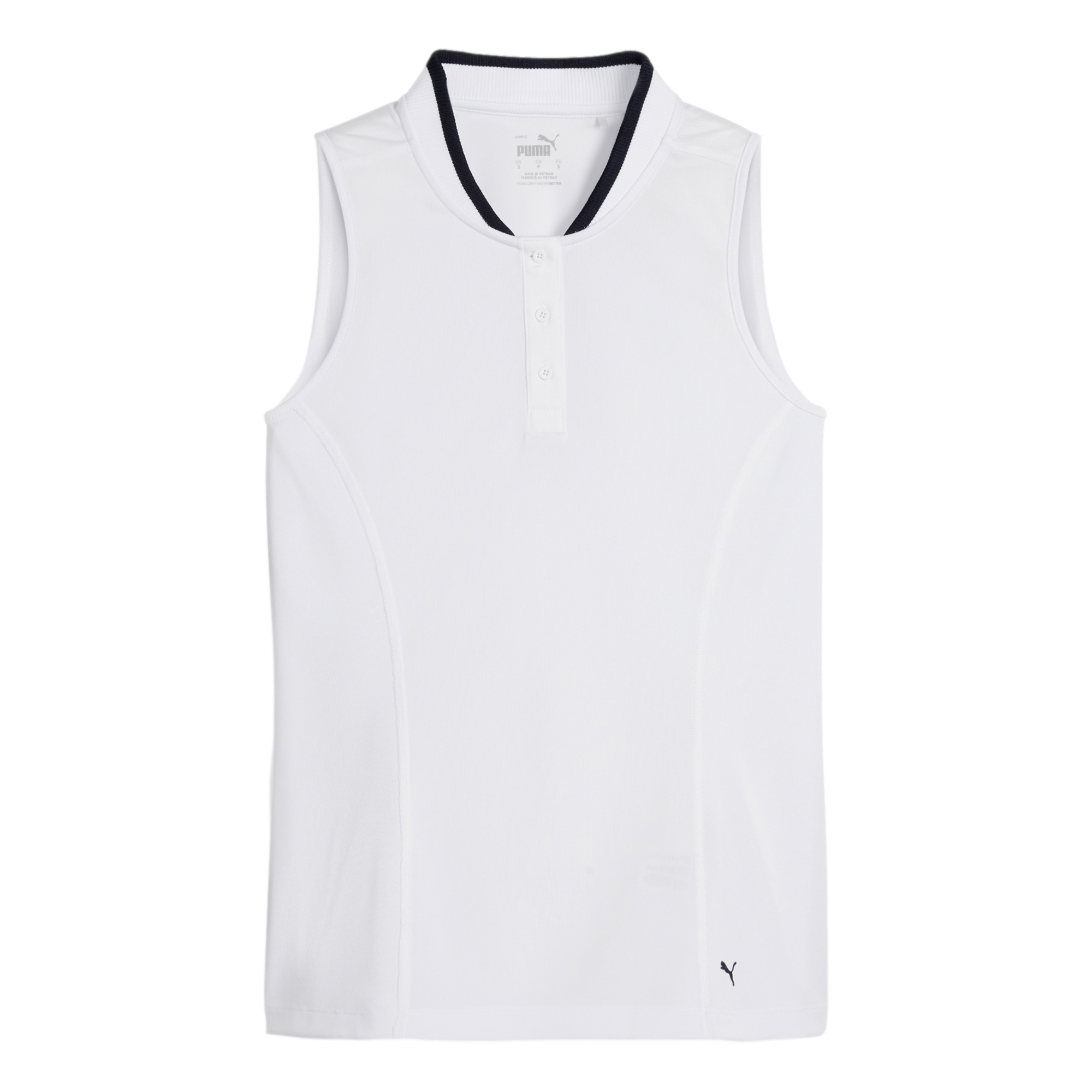 Range Contrast Trim Sleeveless Top