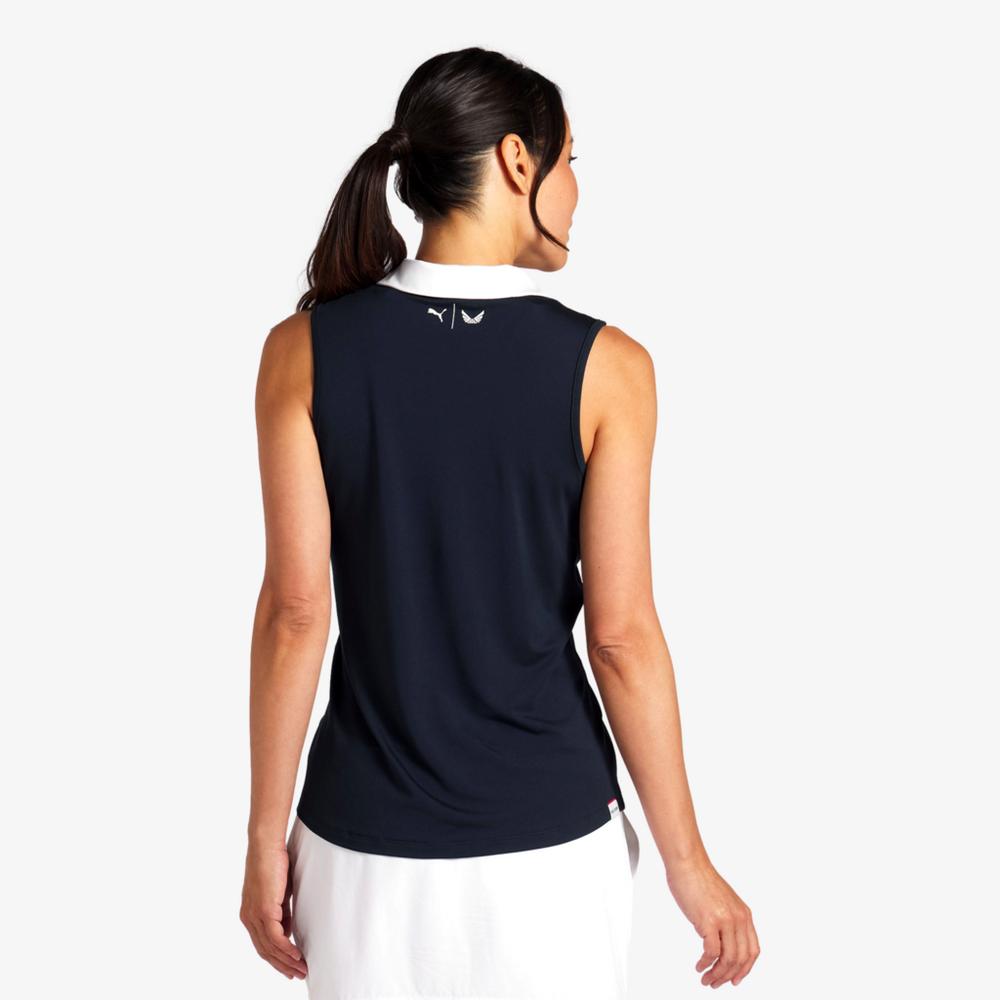 Volition Piped Sleeveless Polo Shirt
