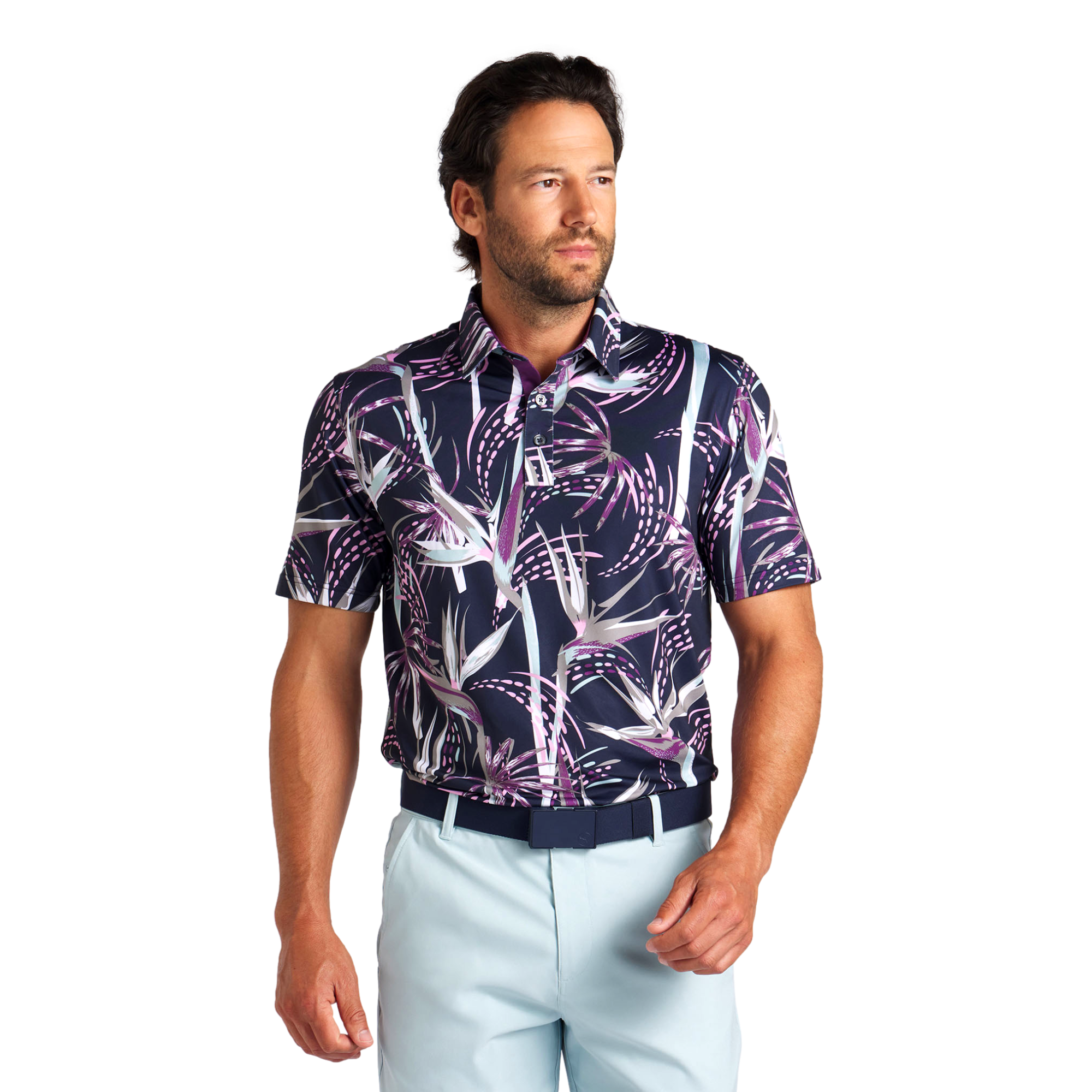 MATTR Birds of Paradise Golf Polo