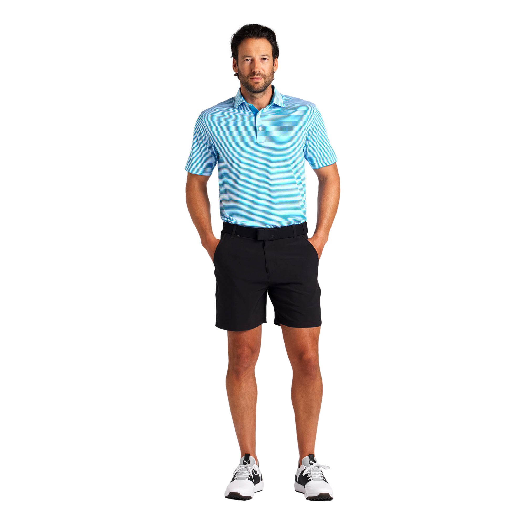 101 Men's Solid 7" Golf  Short