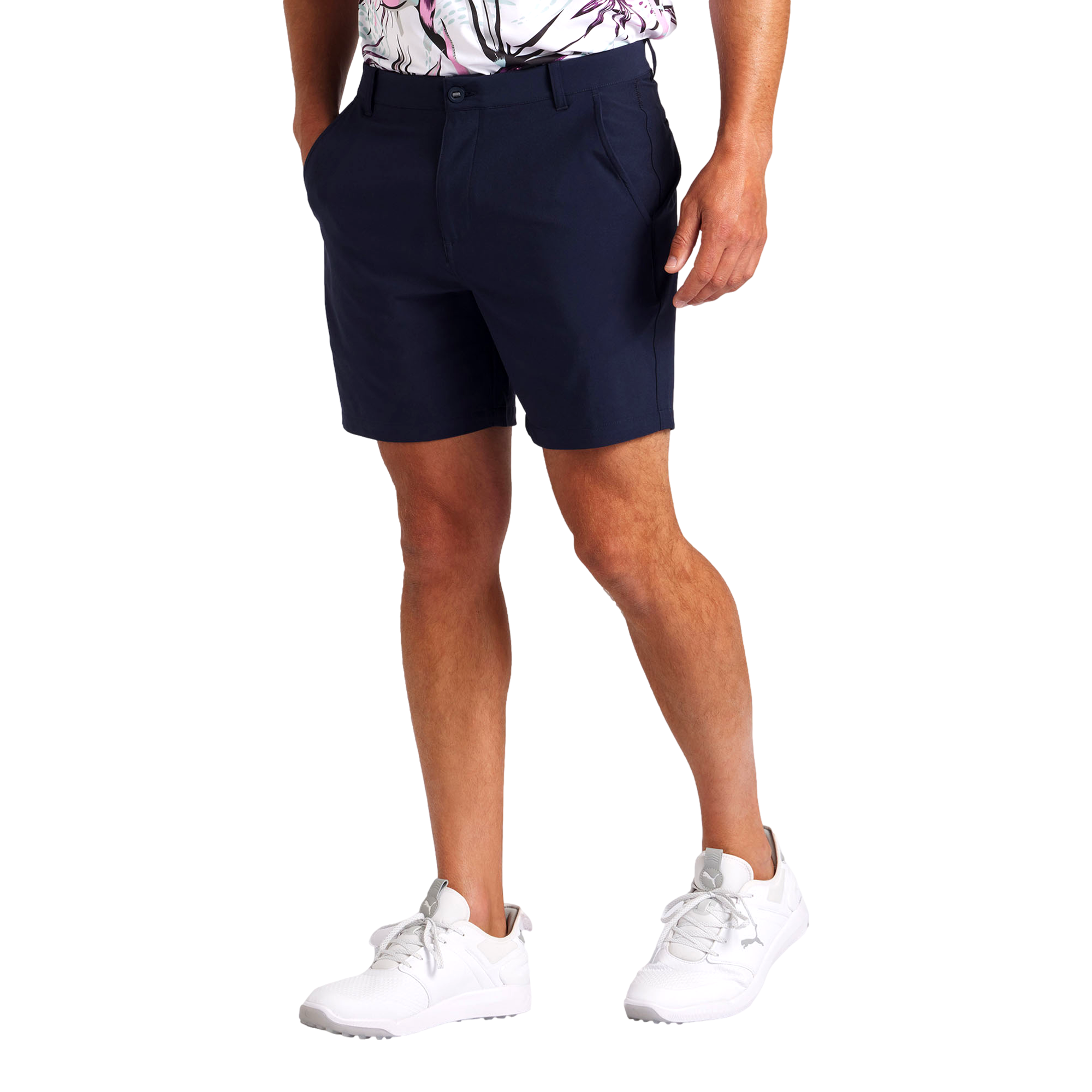 101 Men's Solid 7" Golf  Short
