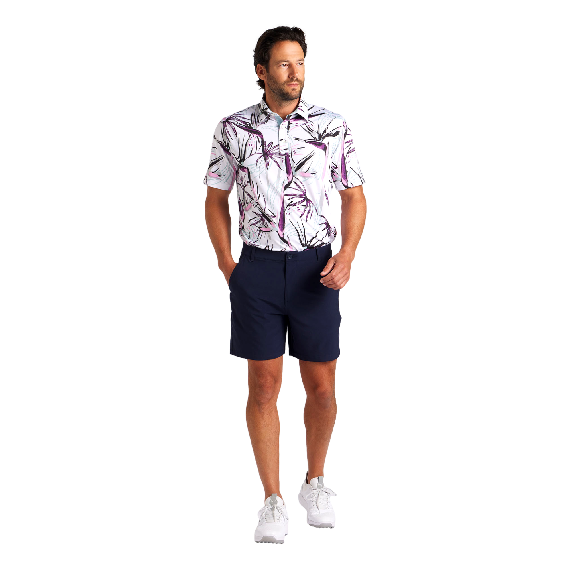 101 Men's Solid 7" Golf  Short