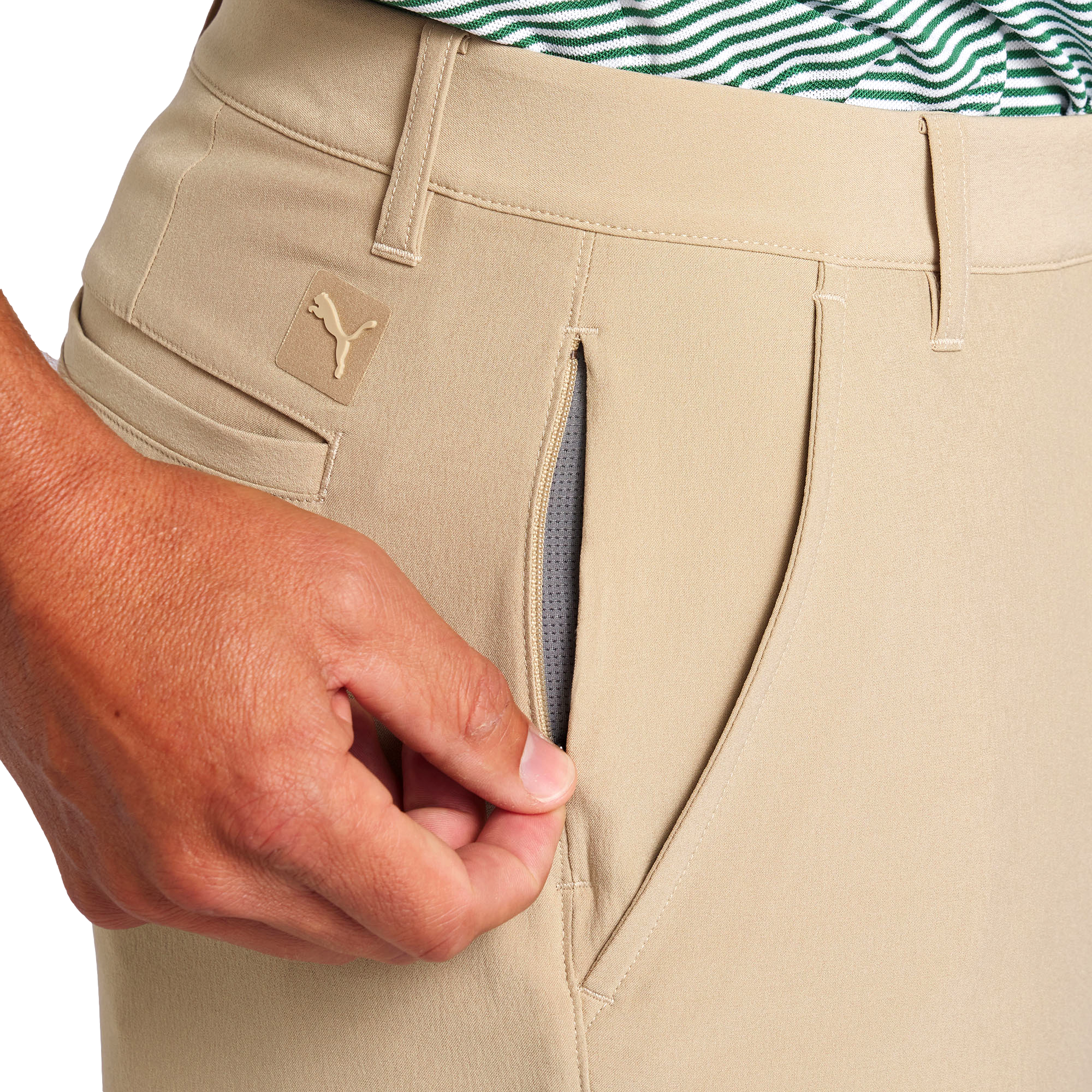 101 Men's Solid 7" Golf  Short