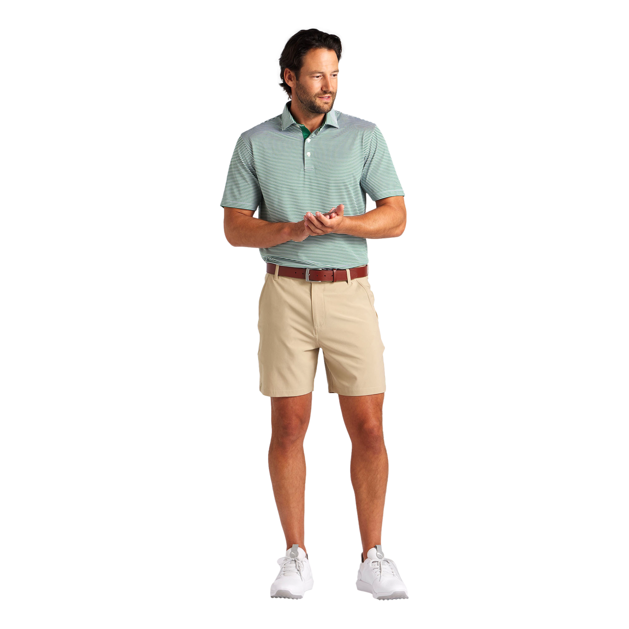 101 Men's Solid 7" Golf  Short