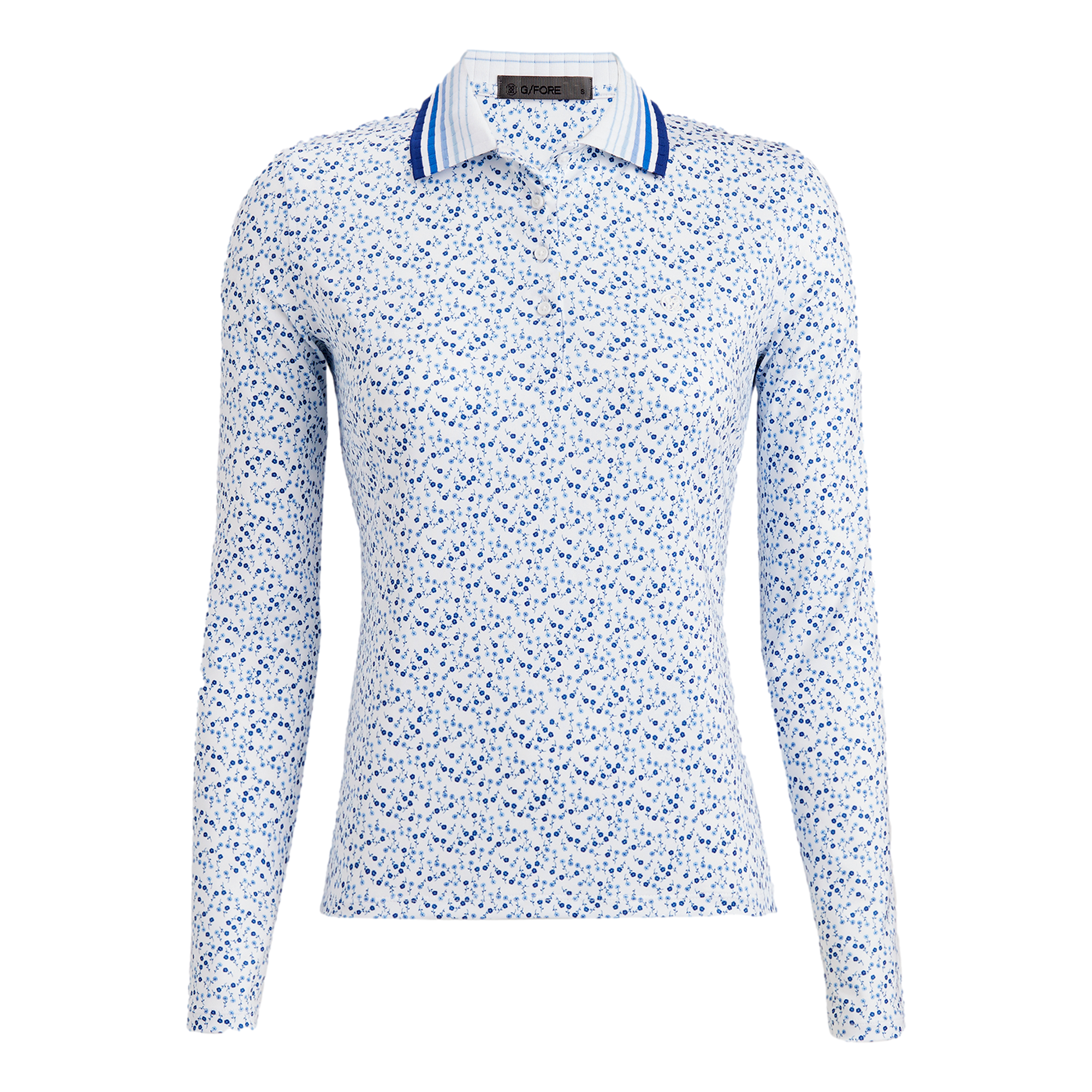 Poppy Tech Women's Long Sleeve Golf Polo Shirt