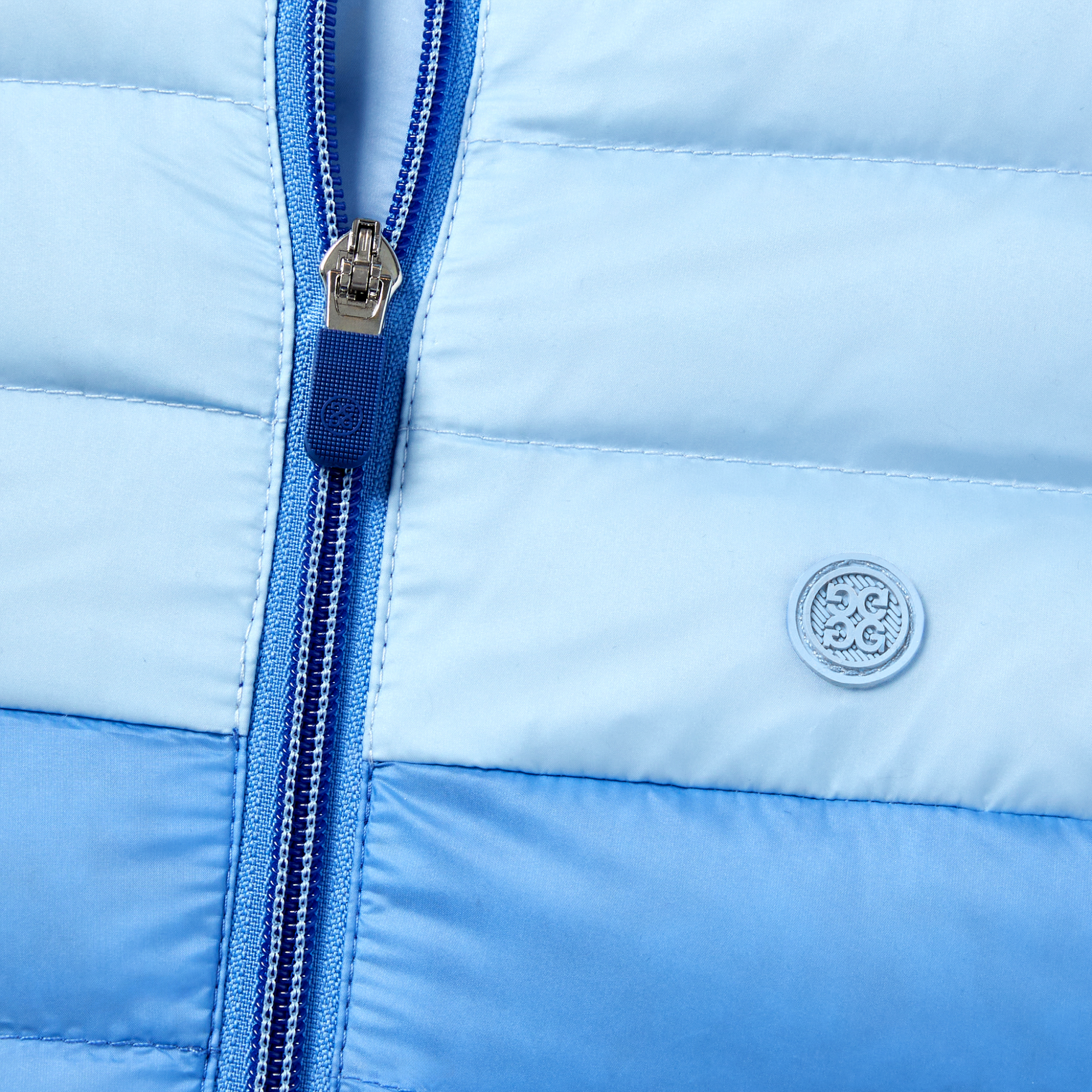Colorblock Full Zip Puffer Women's Golf Vest