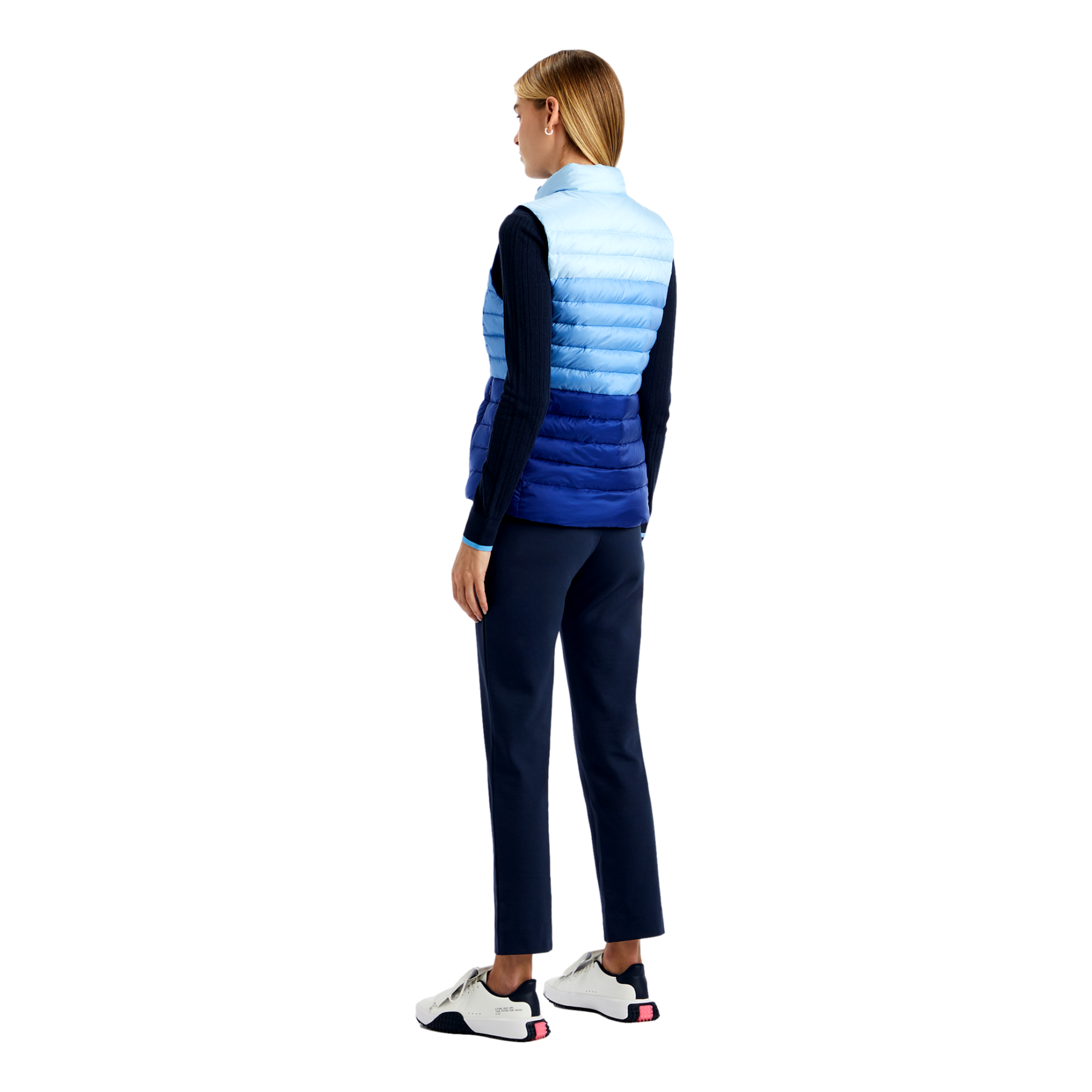 Colorblock Full Zip Puffer Women's Golf Vest