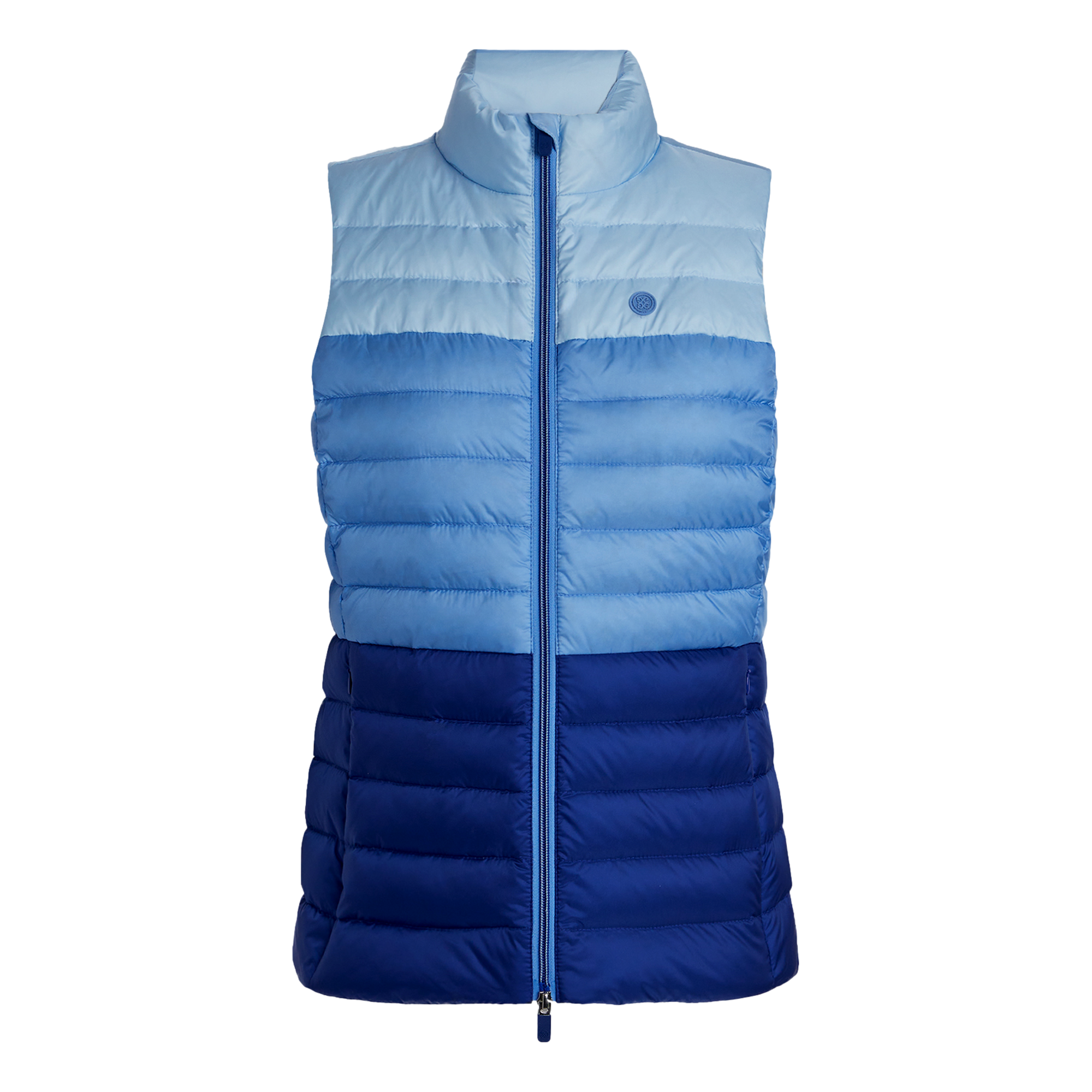 Colorblock Full Zip Puffer Women's Golf Vest
