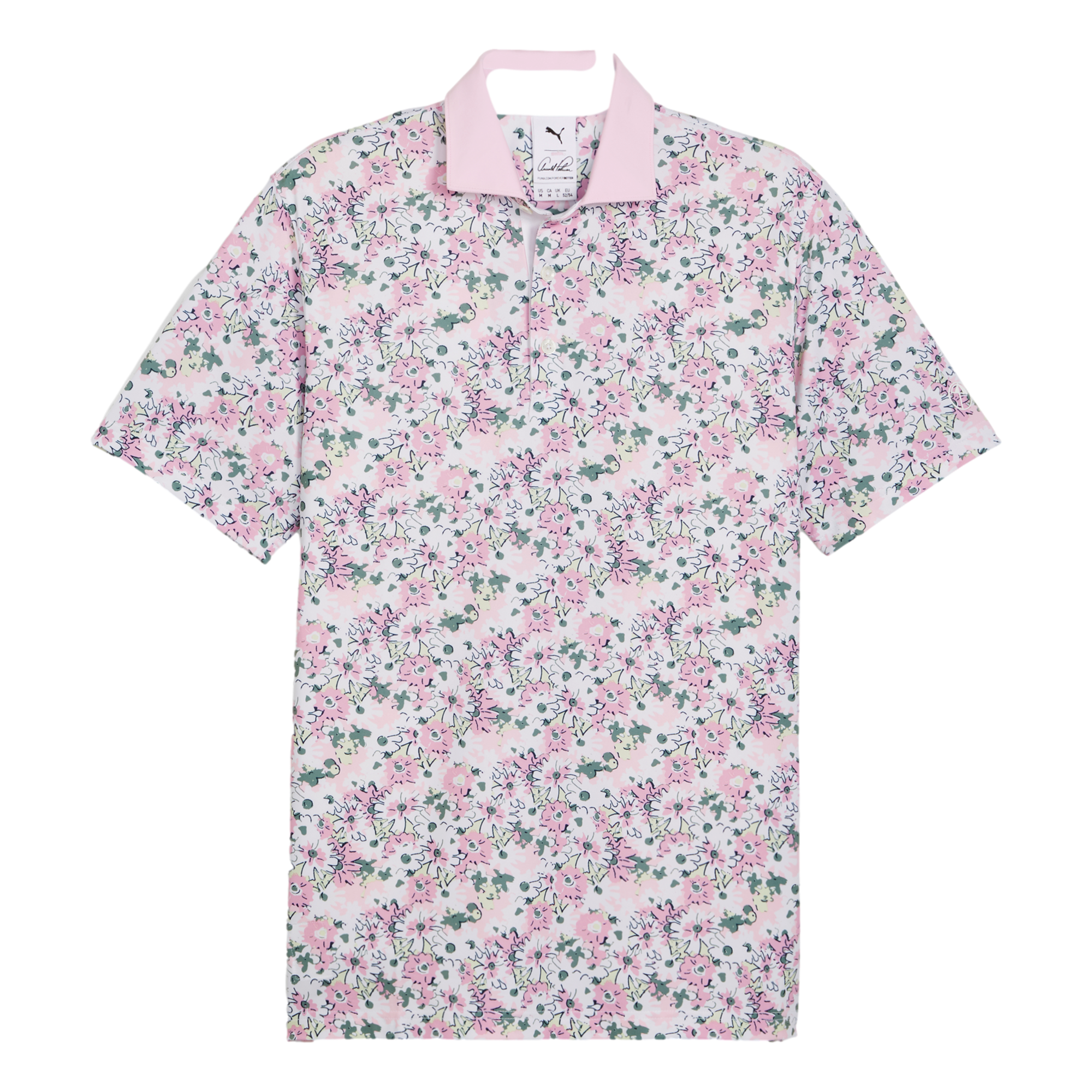 Arnold Palmer Floral Men's Short Sleeve Golf Polo Shirt