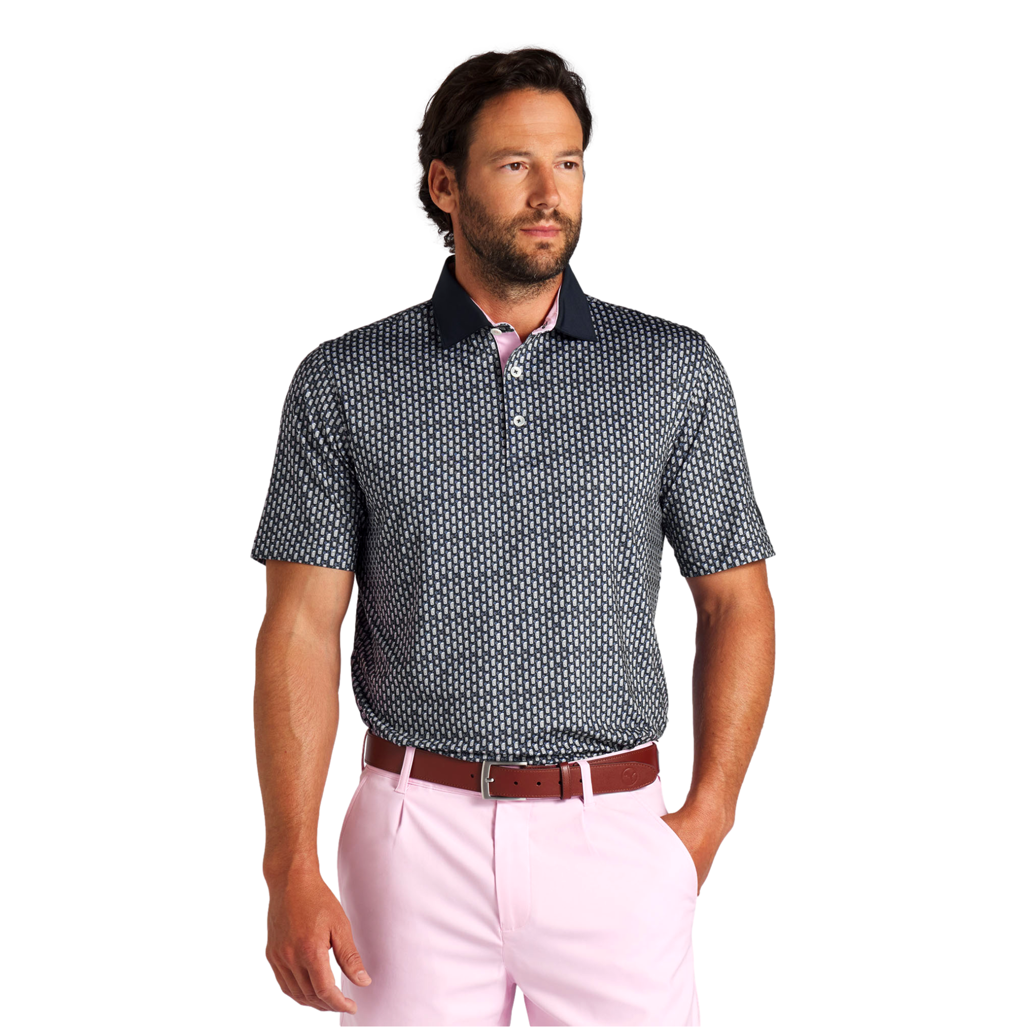 PUMA X Arnold Palmer Men's MATTR Iced Tea Short Sleeve Golf Polo Shirt