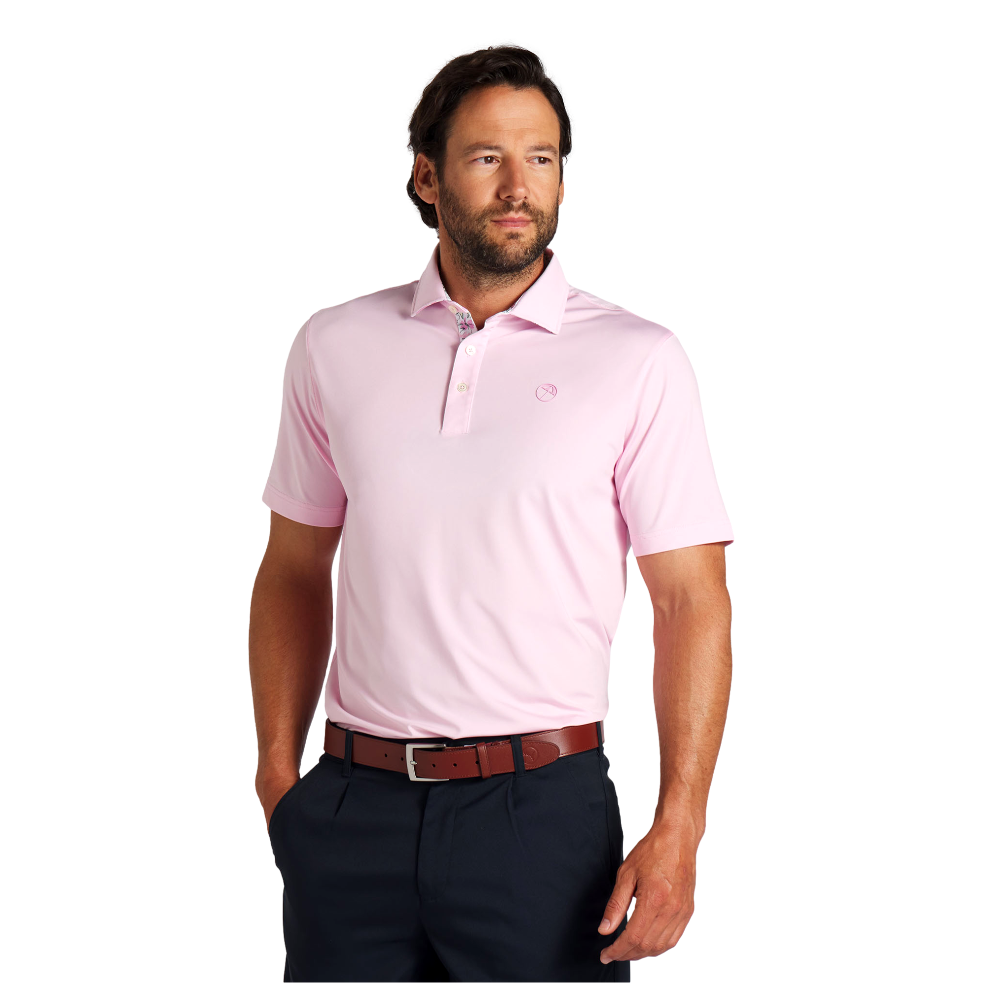 PUMA X Arnold Palmer Floral Trim Men's Short Sleeve Golf Polo Shirt