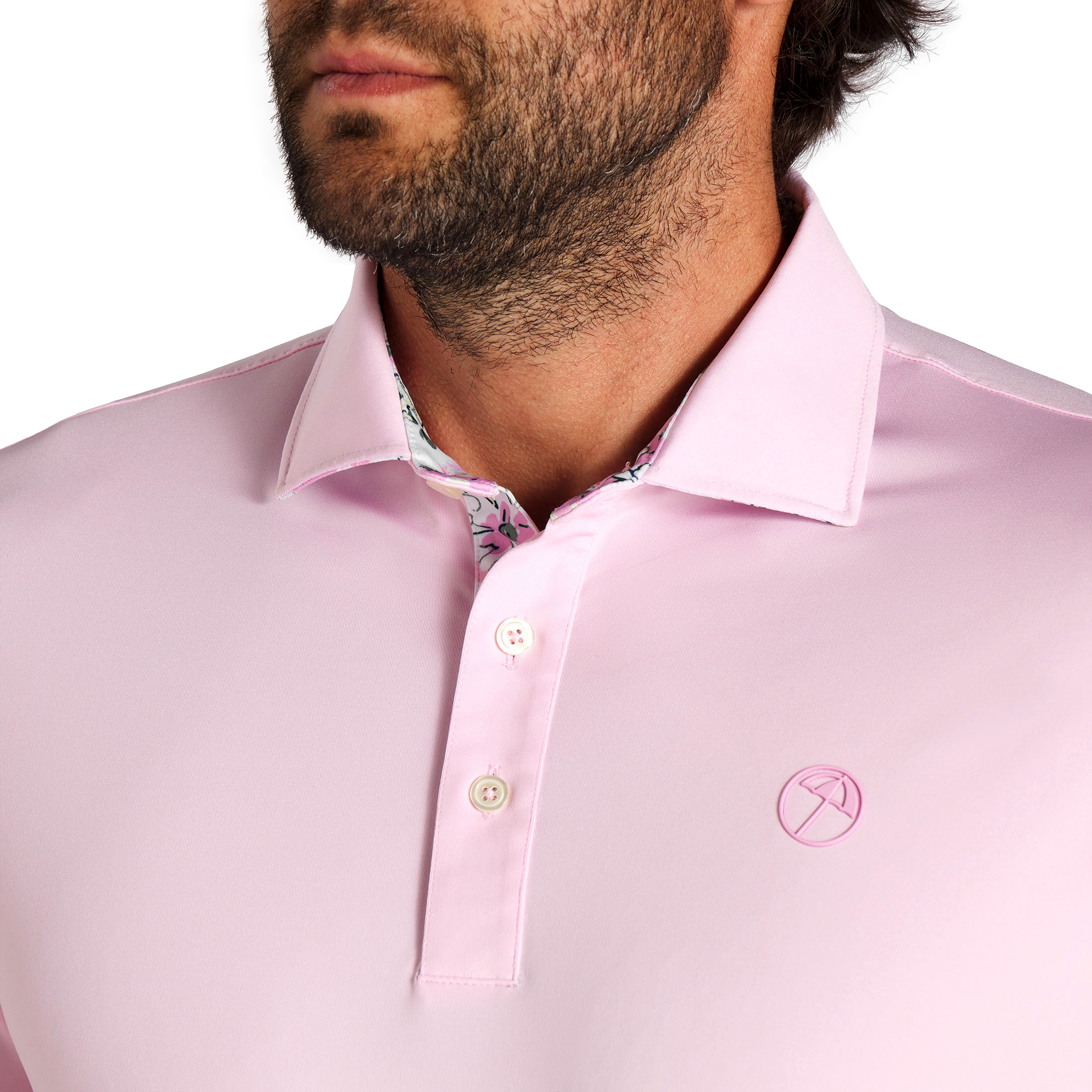 PUMA X Arnold Palmer Floral Trim Men's Short Sleeve Golf Polo Shirt
