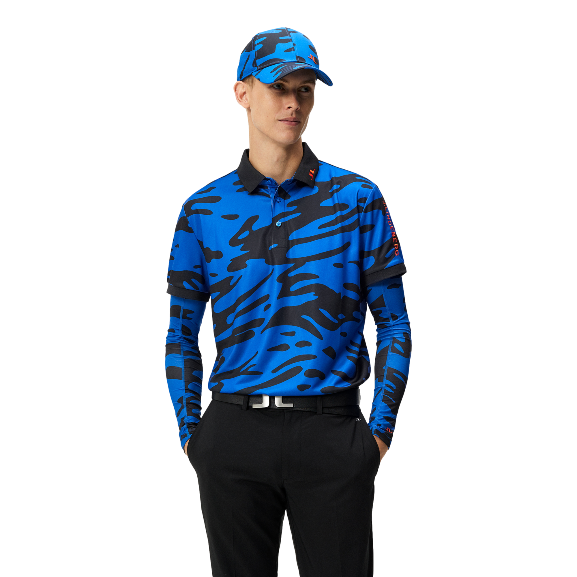 Tour Tech Print Men's Short Sleeve Golf Polo Shirt