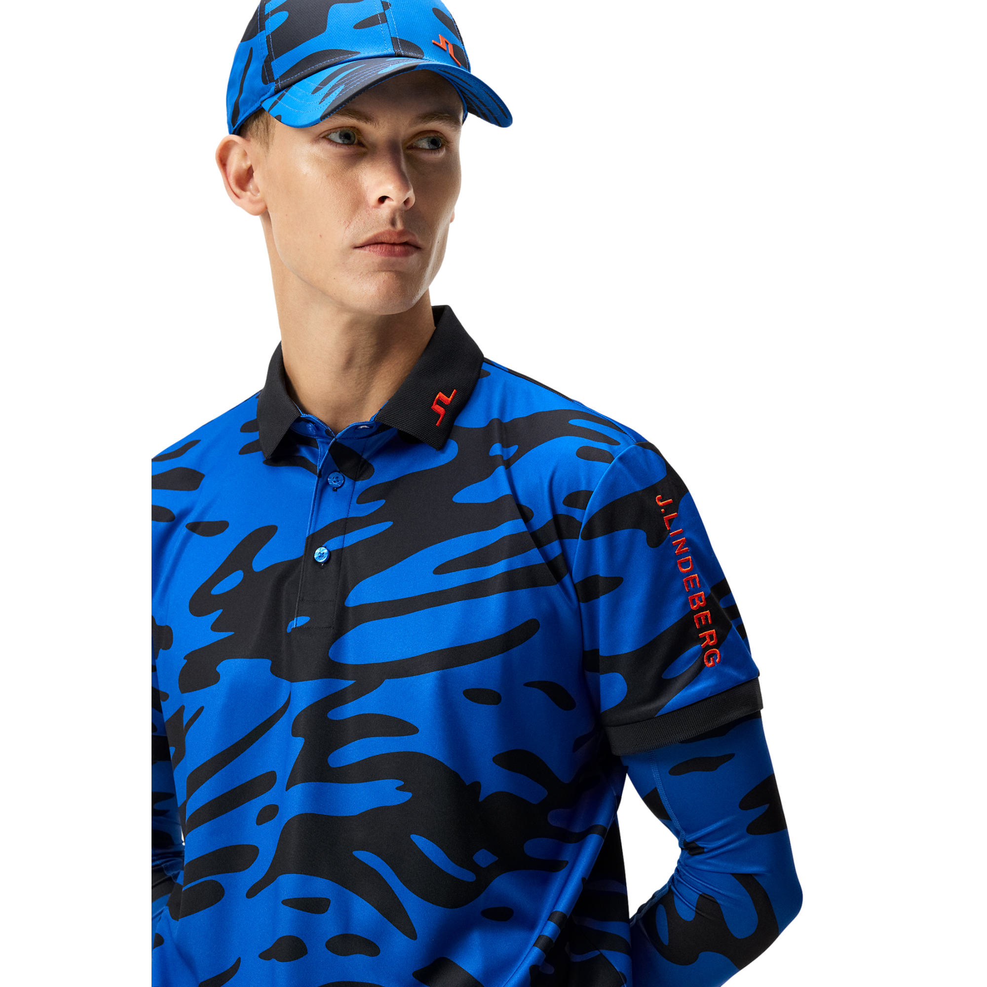 Tour Tech Print Men's Short Sleeve Golf Polo Shirt