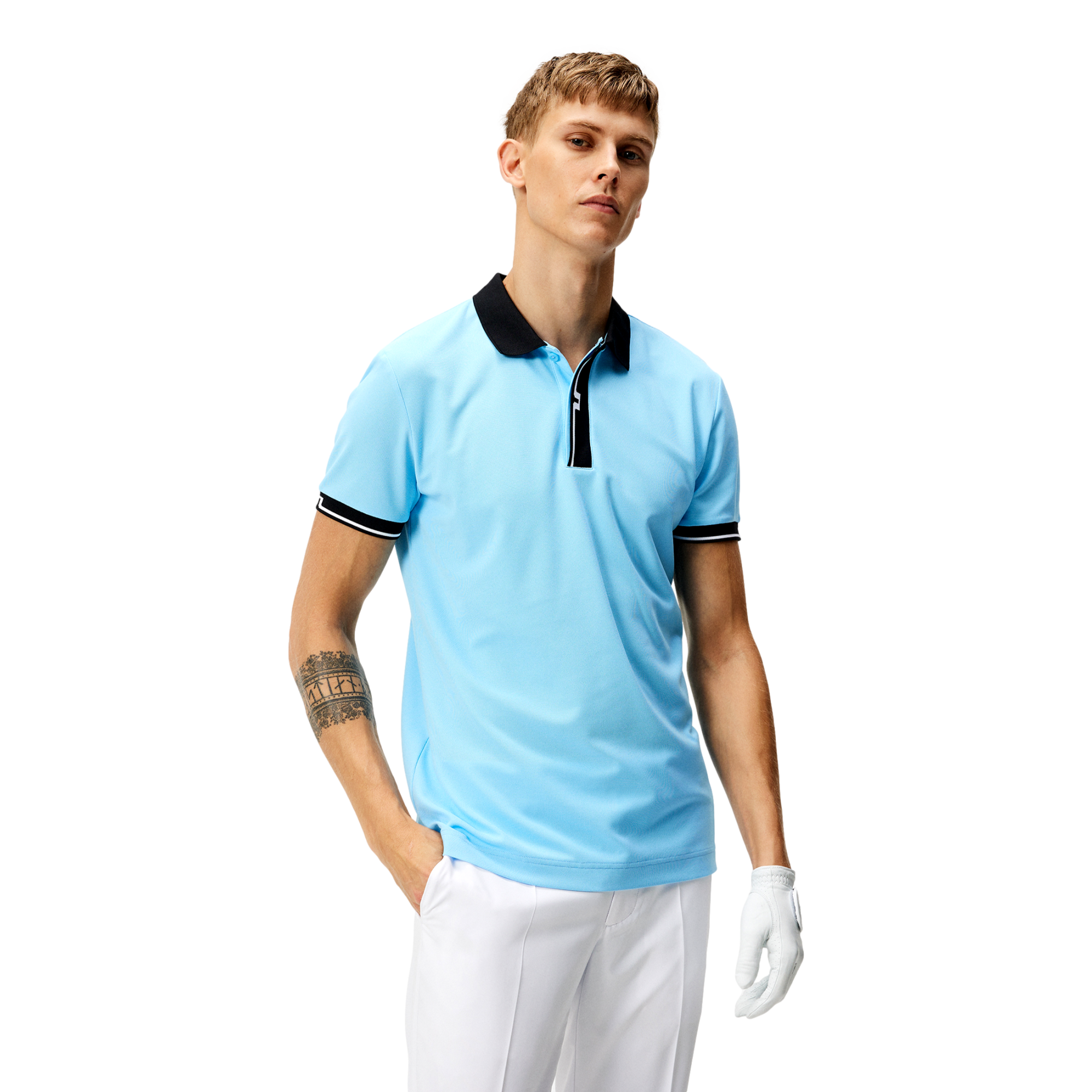 Bay Slim Fit Men's Short Sleeve Golf Polo Shirt