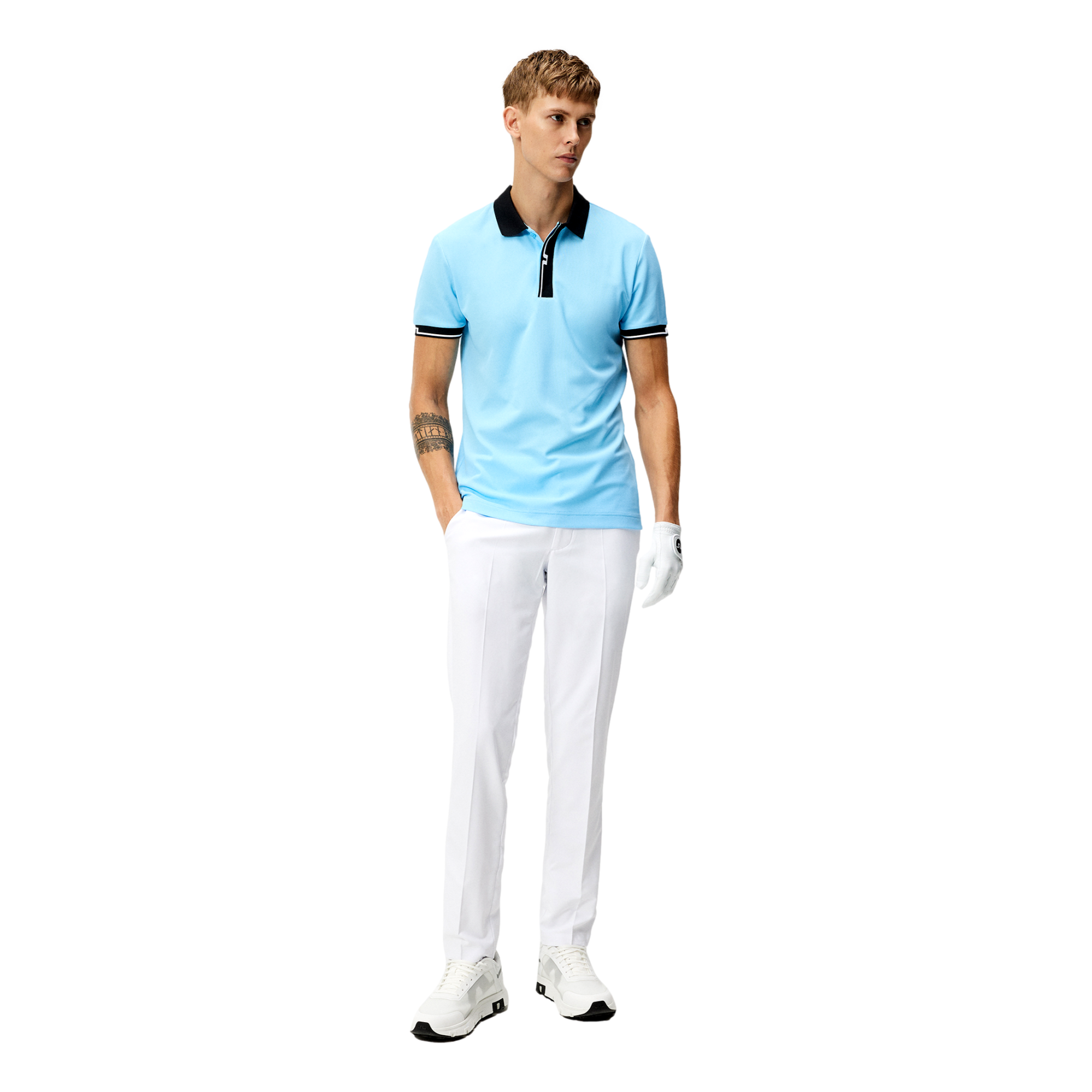 Bay Slim Fit Men's Short Sleeve Golf Polo Shirt