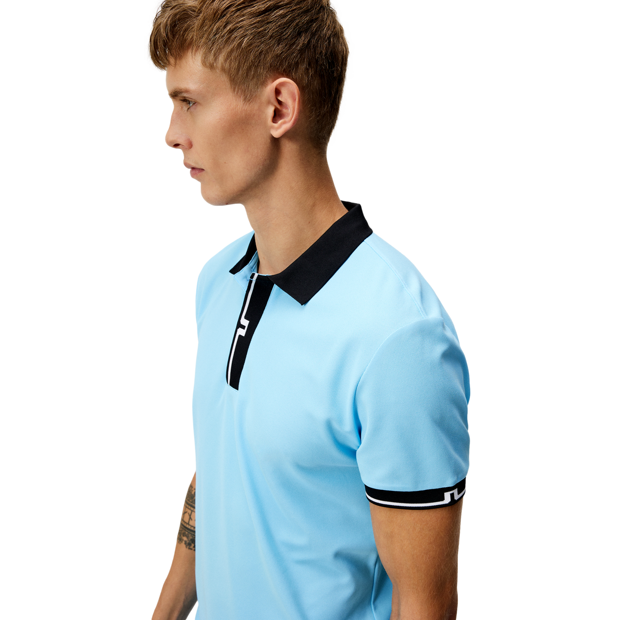 Bay Slim Fit Men's Short Sleeve Golf Polo Shirt