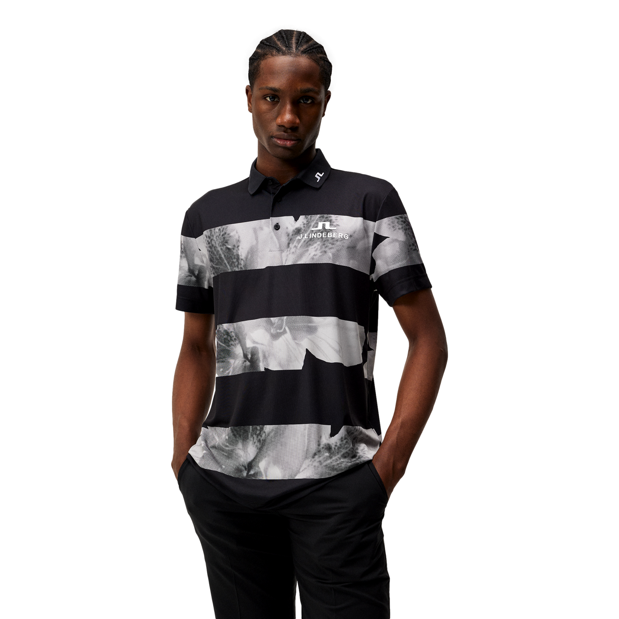 Tour Tech Stripe Men's Short Sleeve Golf Polo Shirt