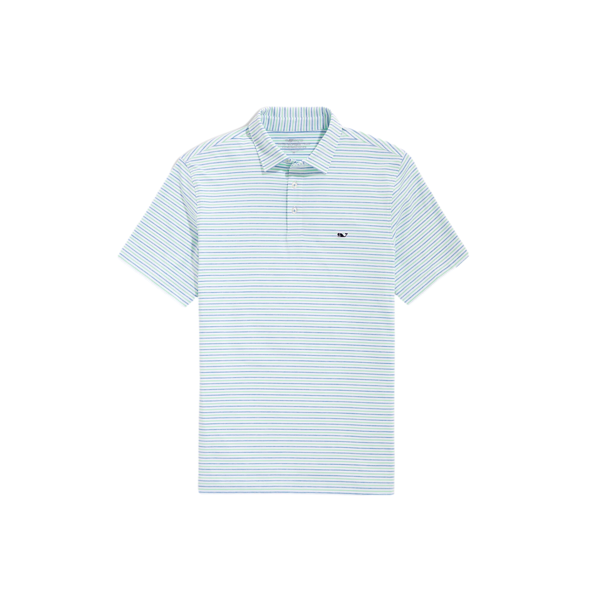 Tri-Color Bradley Stripe Sankaty Men's Short Sleeve Golf Polo Shirt