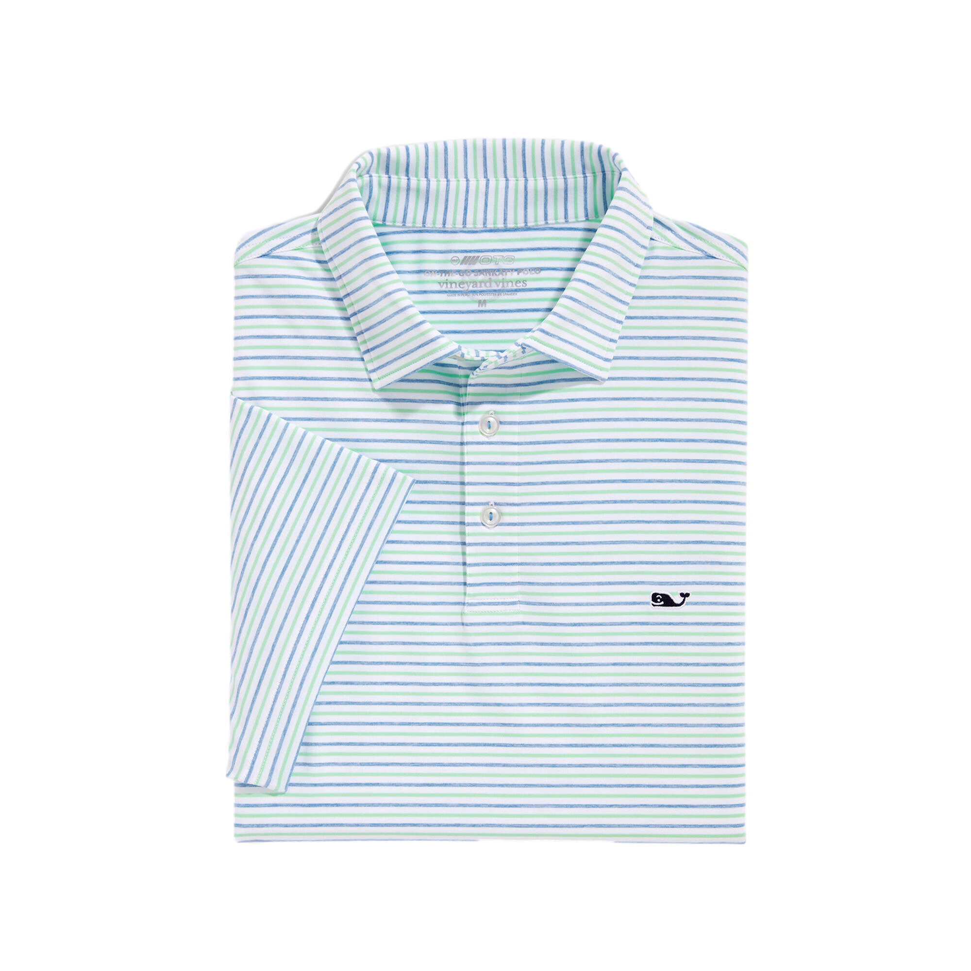 Tri-Color Bradley Stripe Sankaty Men's Short Sleeve Golf Polo Shirt