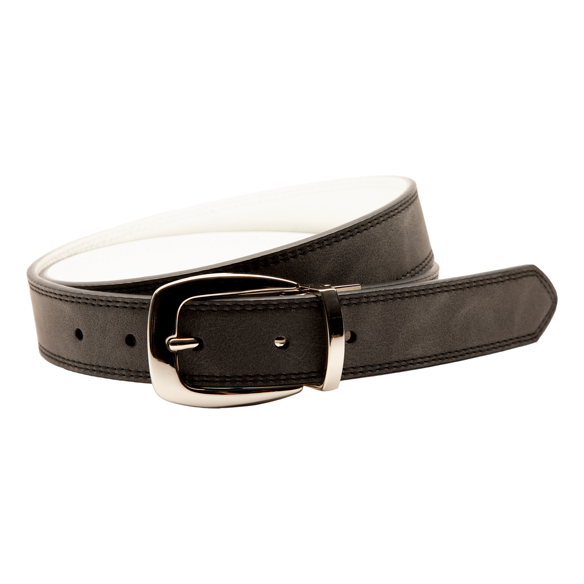 Reversible Leather Double Stitched Women's Belt