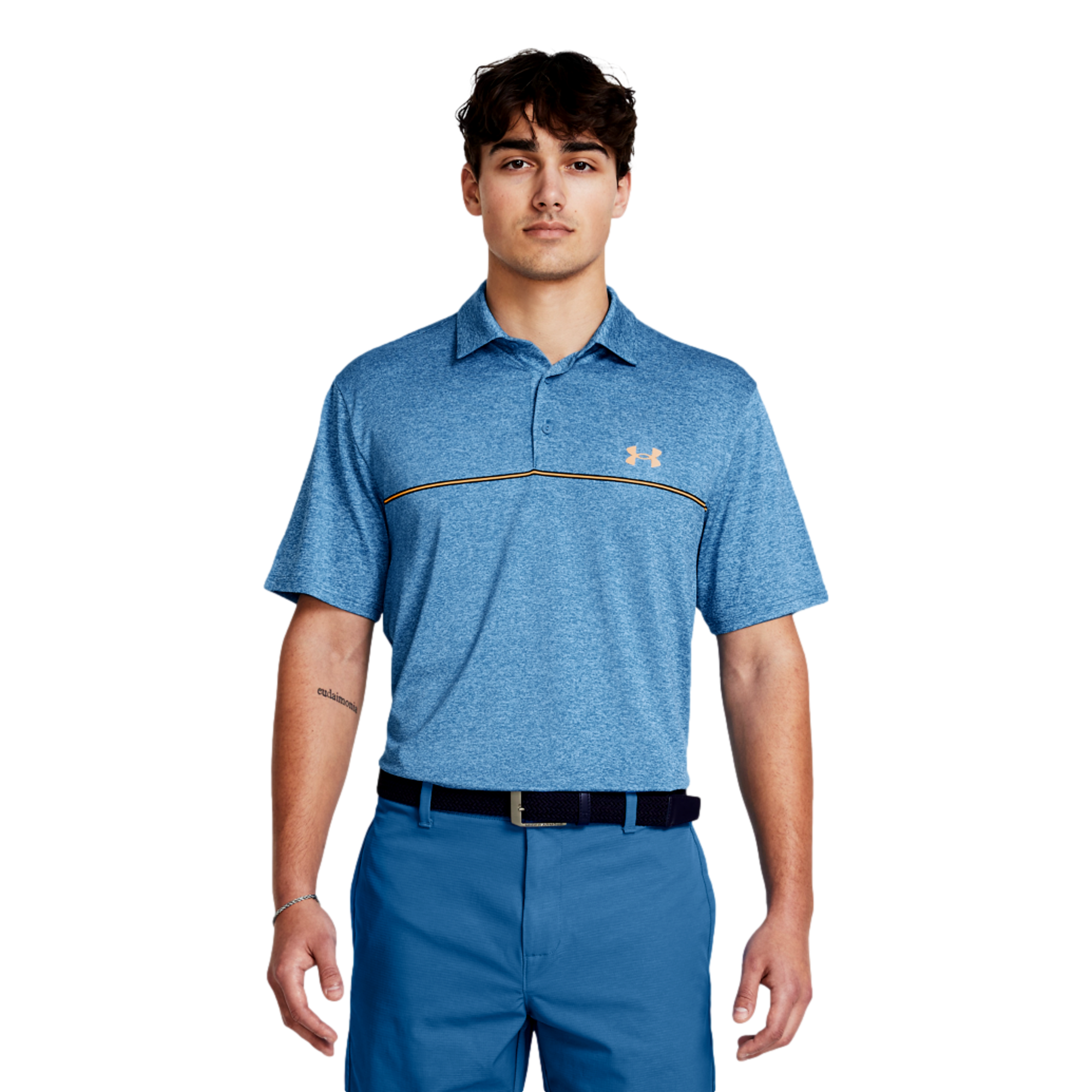 UA Perf 3.0 Stripe Men's Short Sleeve Golf Polo Shirt