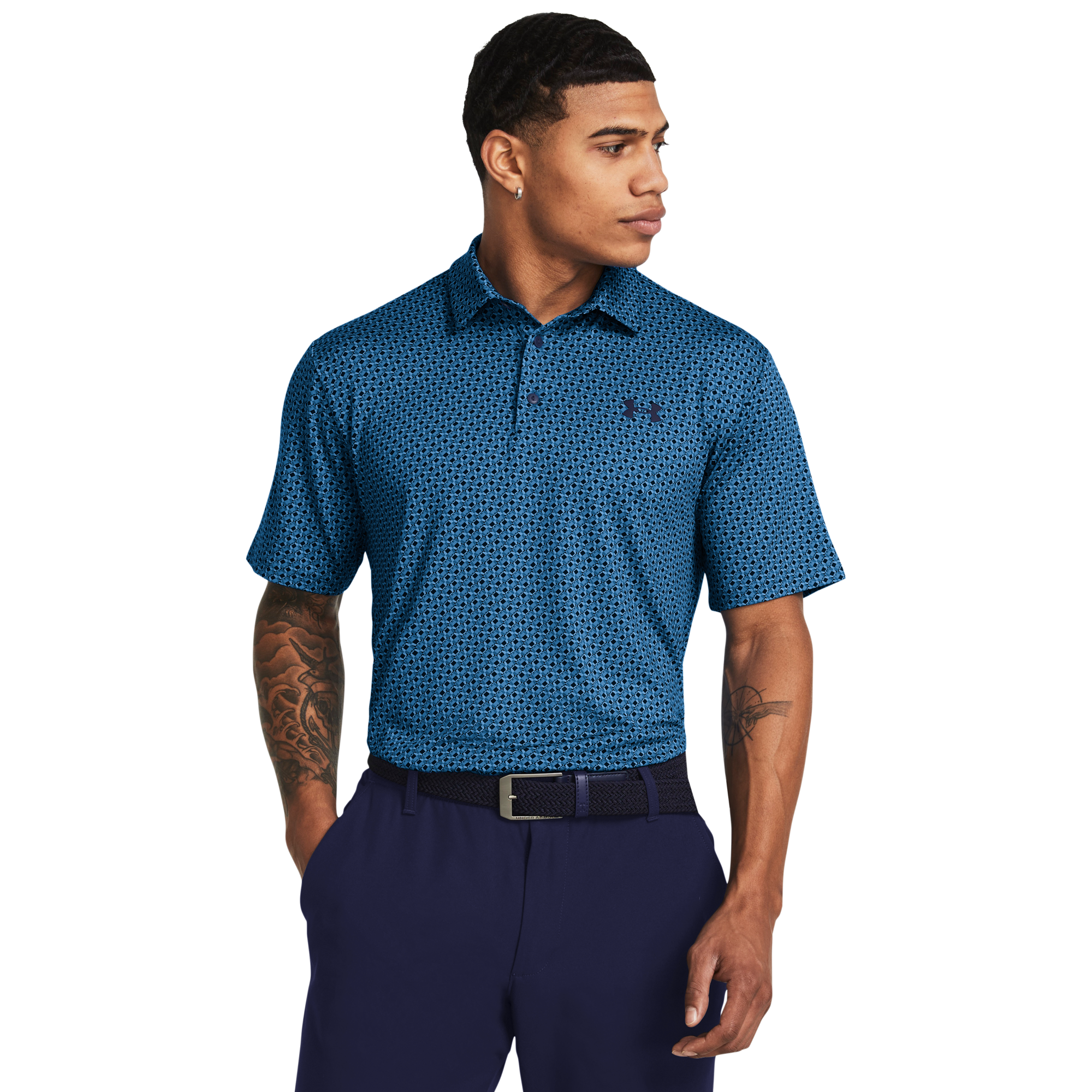 Under Armour SP24D4: UA Playoff 3.0 Printed Polo, Blue