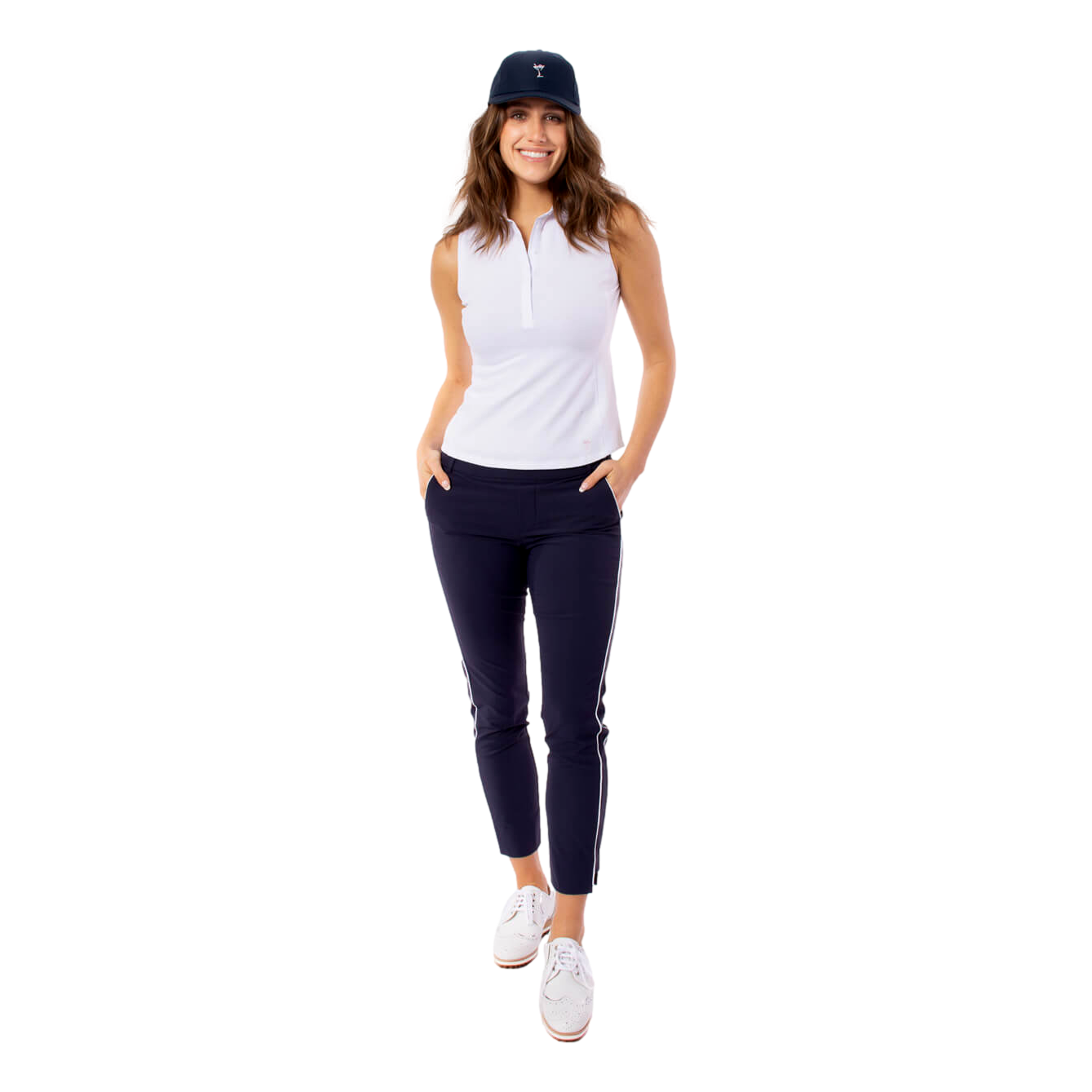 Piped Stretch Ankle 27.5" Women's Golf Pants