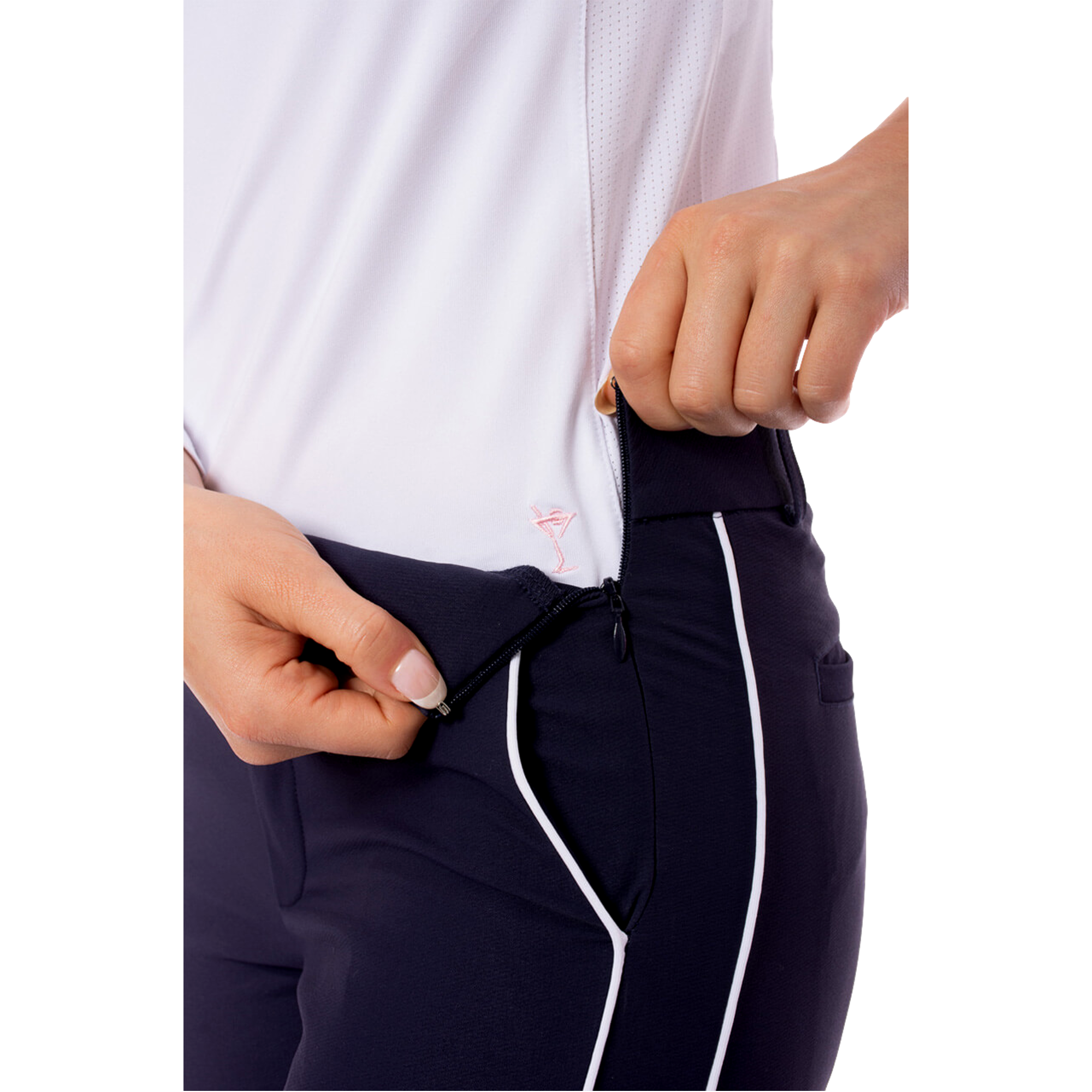 Piped Stretch Ankle 27.5" Women's Golf Pants
