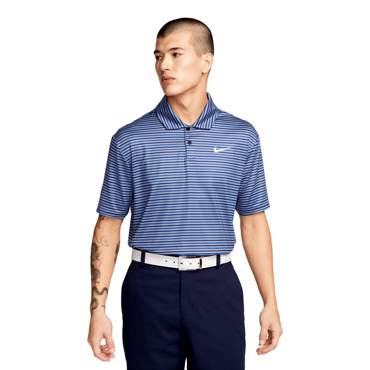 Tour Men's Dri-FIT Striped Short Sleeve Golf Polo Shirt