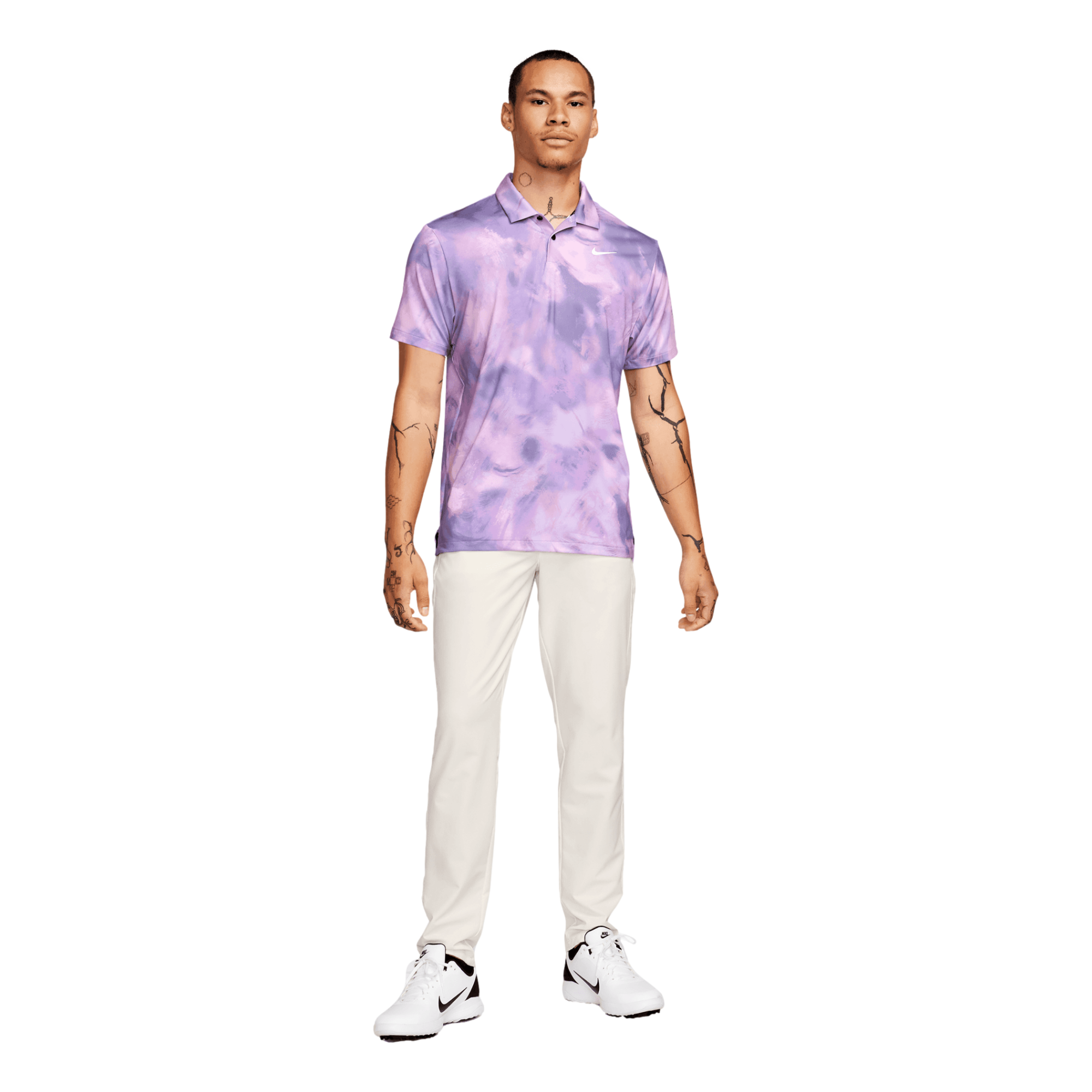 Tour Men's Dri-FIT Ombre Print Short Sleeve Golf Polo Shirt