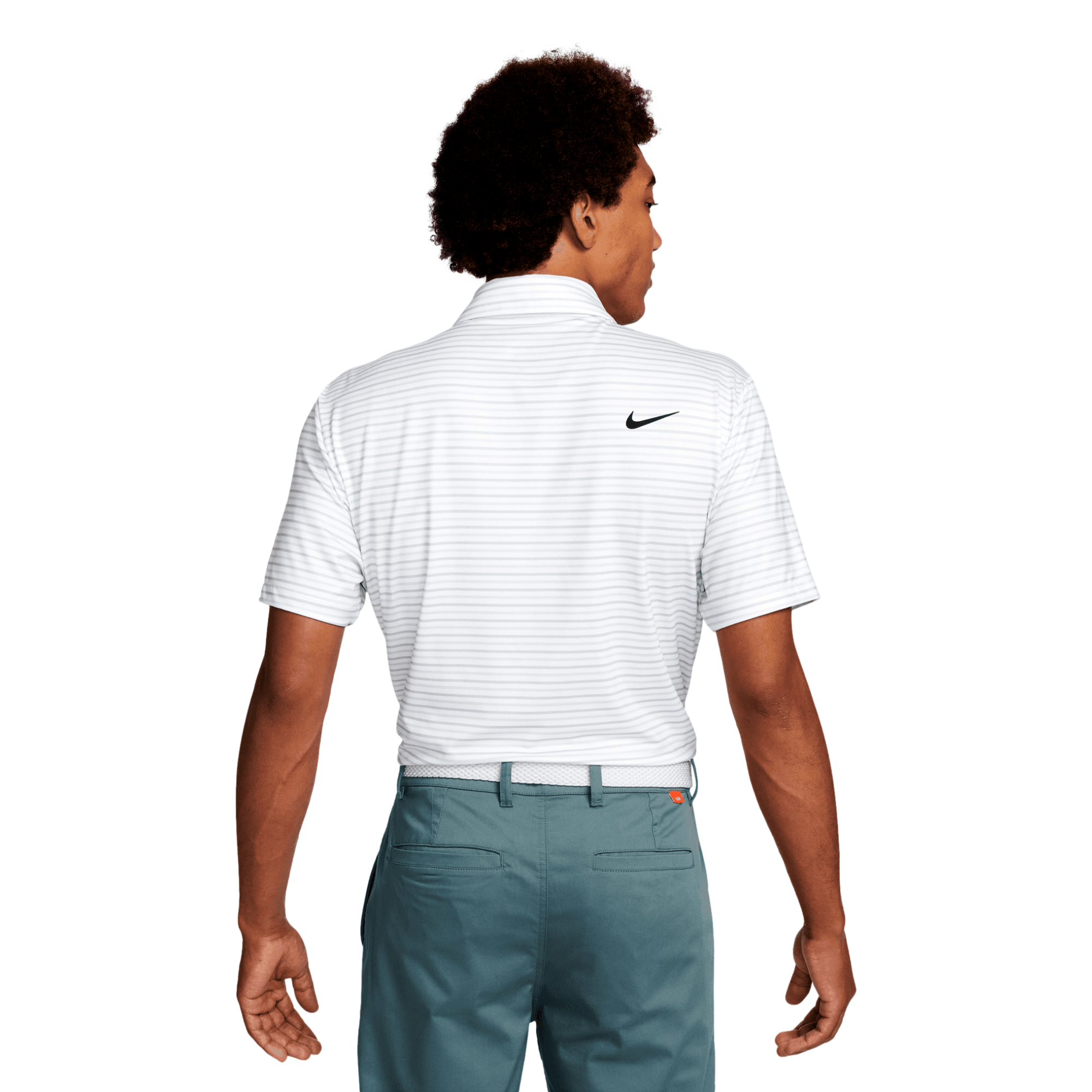 Tour Men's Dri-FIT Striped Short Sleeve Golf Polo Shirt Stripe