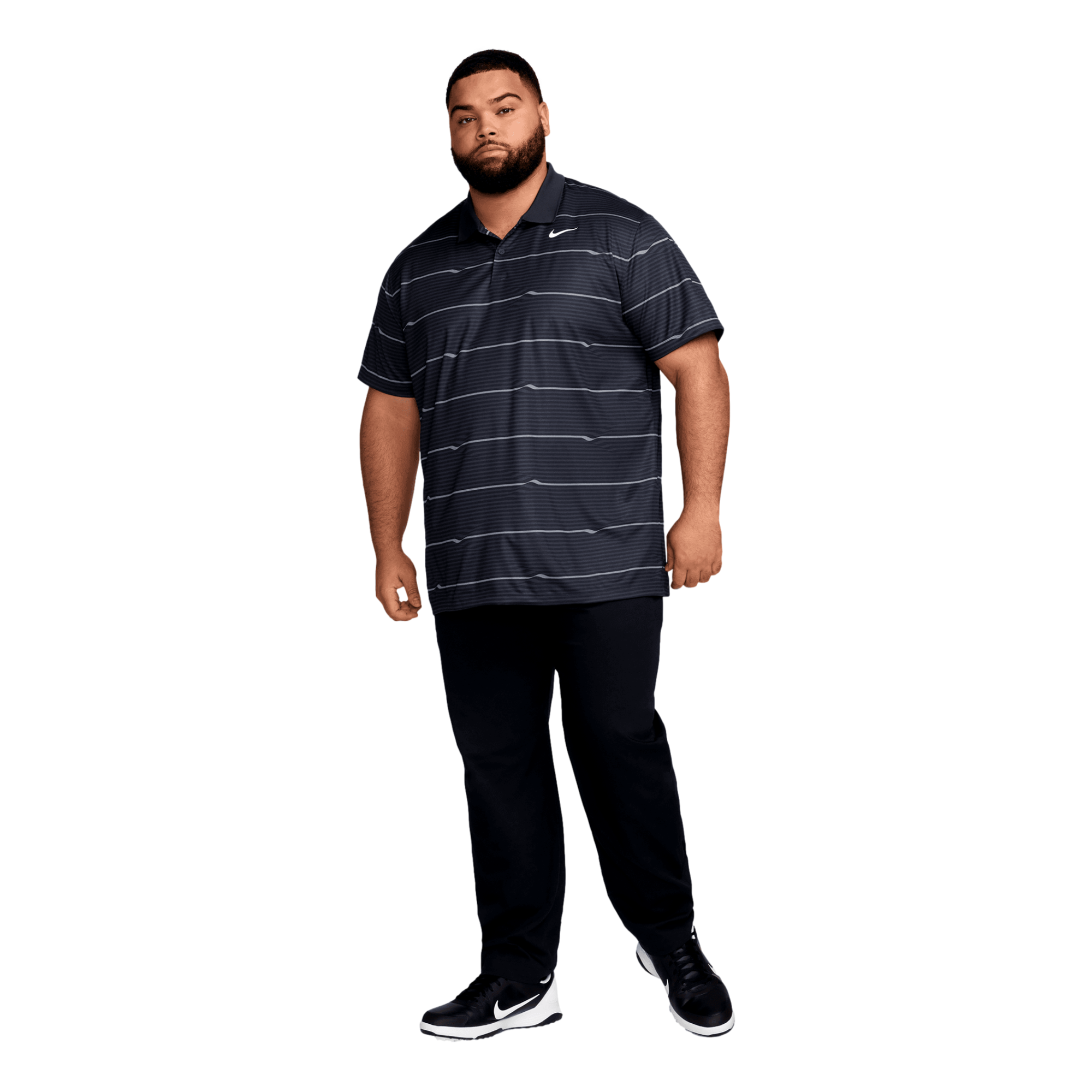 Victory Men's Dri-FIT Ripple Stripe Short Sleeve Golf Polo Shirt